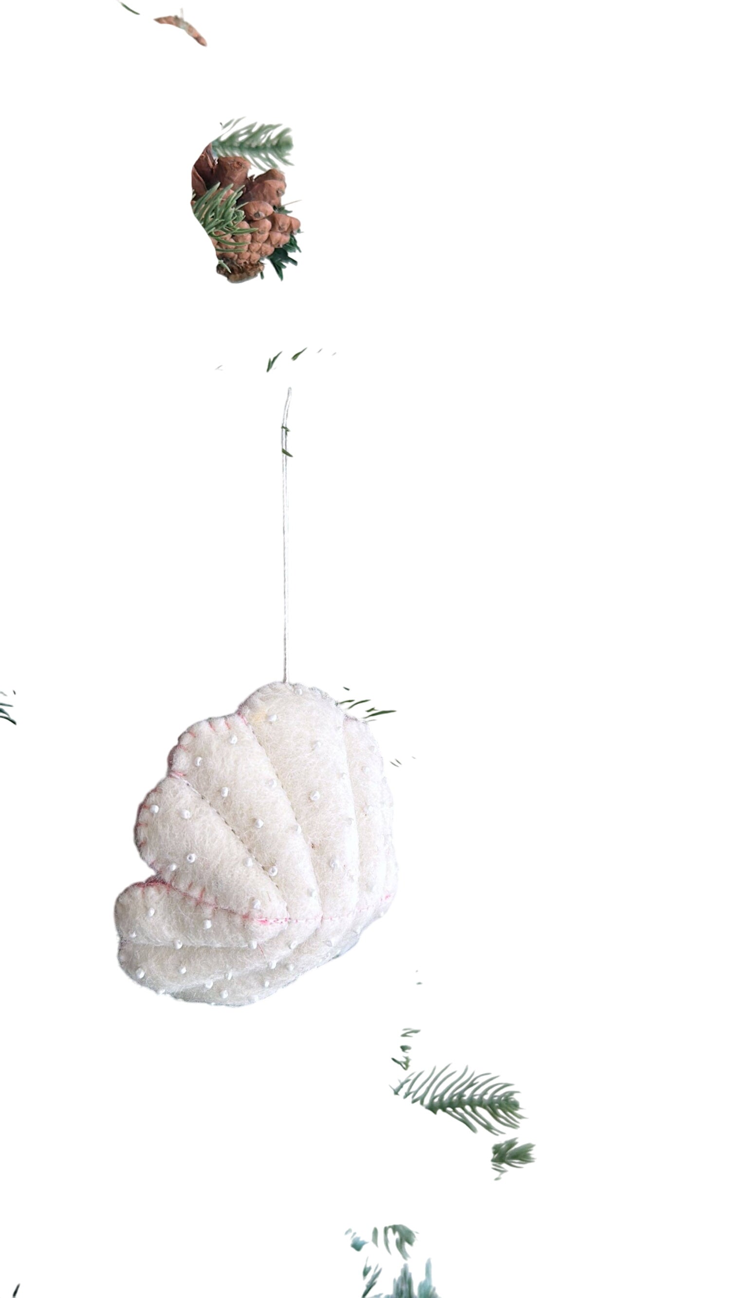 Felt Ornament - Sea Animals Theme / Scallop
