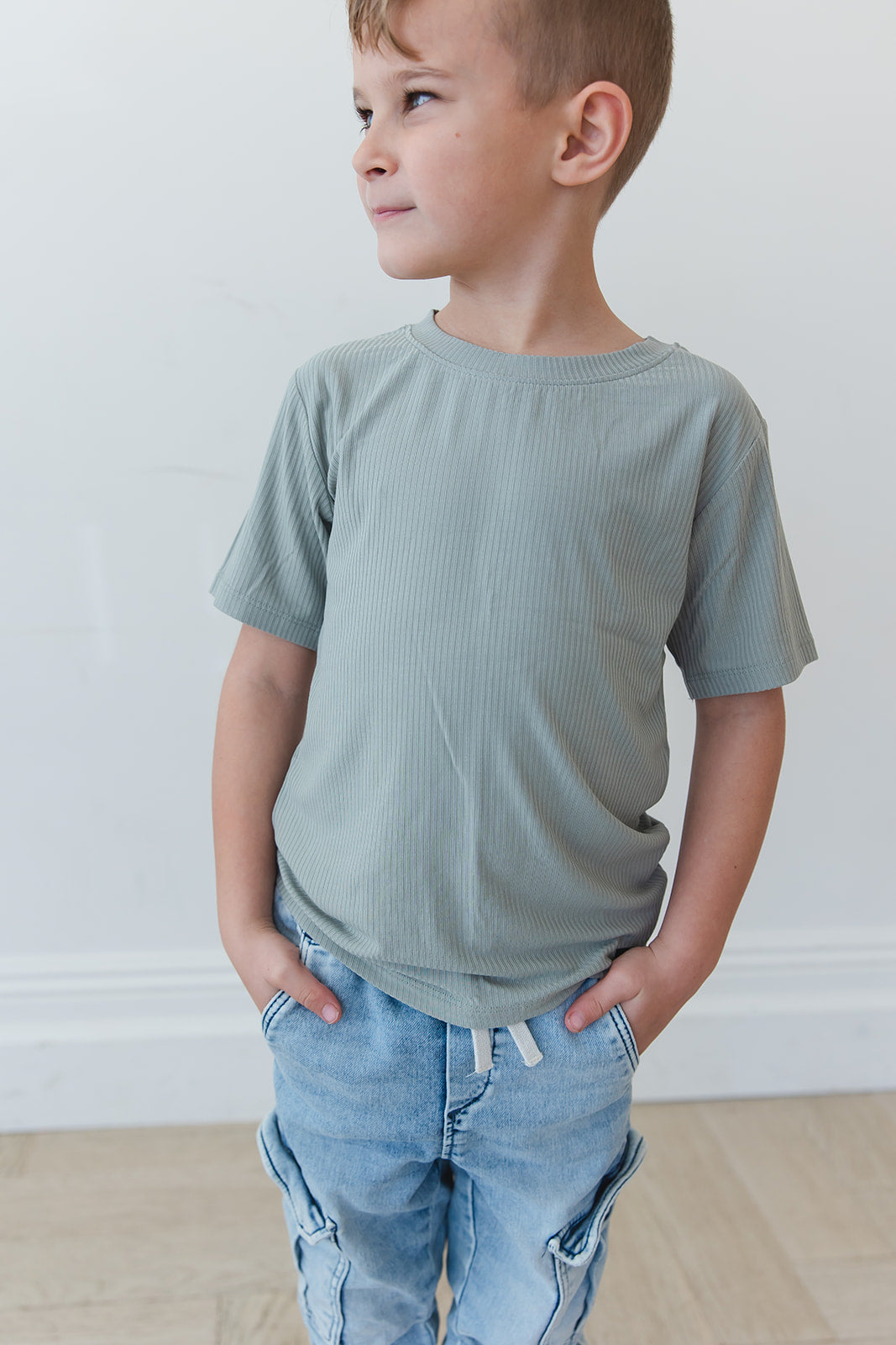 Sage (ribbed) - Everyday Tee