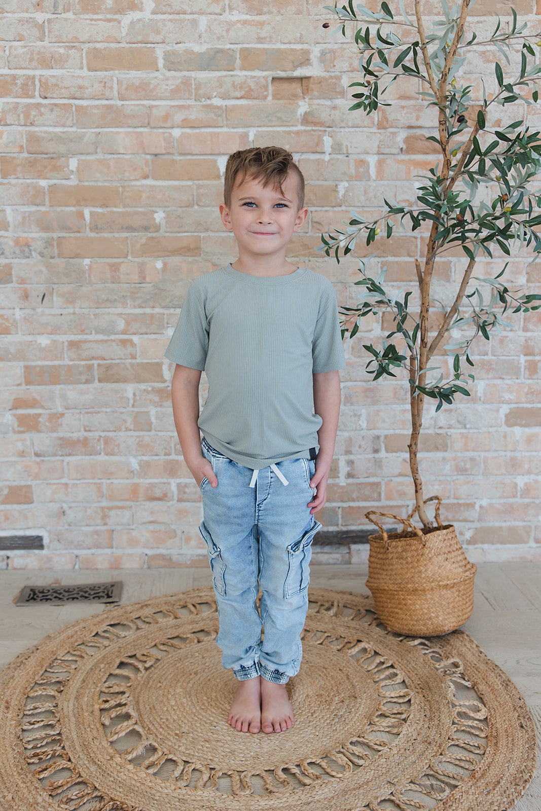 Sage (ribbed) - Everyday Tee