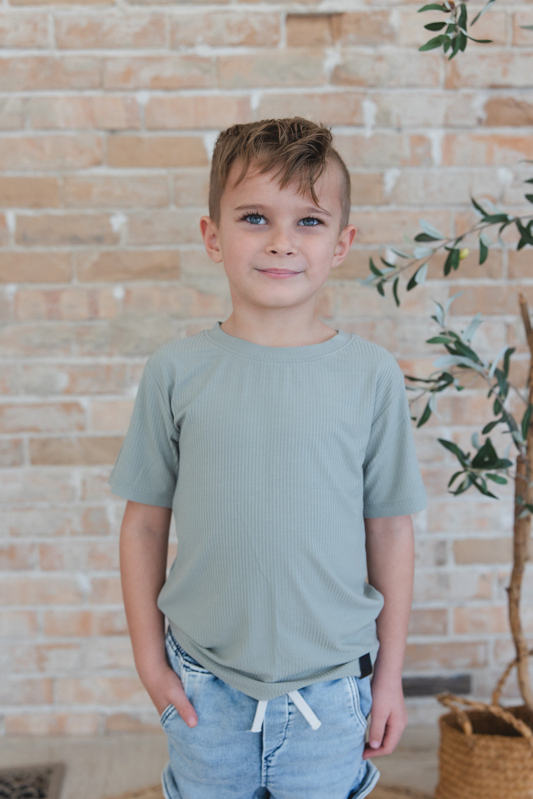 Sage (ribbed) - Everyday Tee