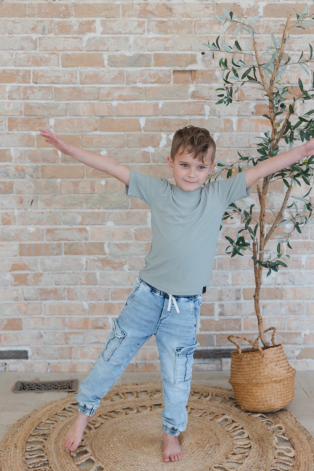 Sage (ribbed) - Everyday Tee