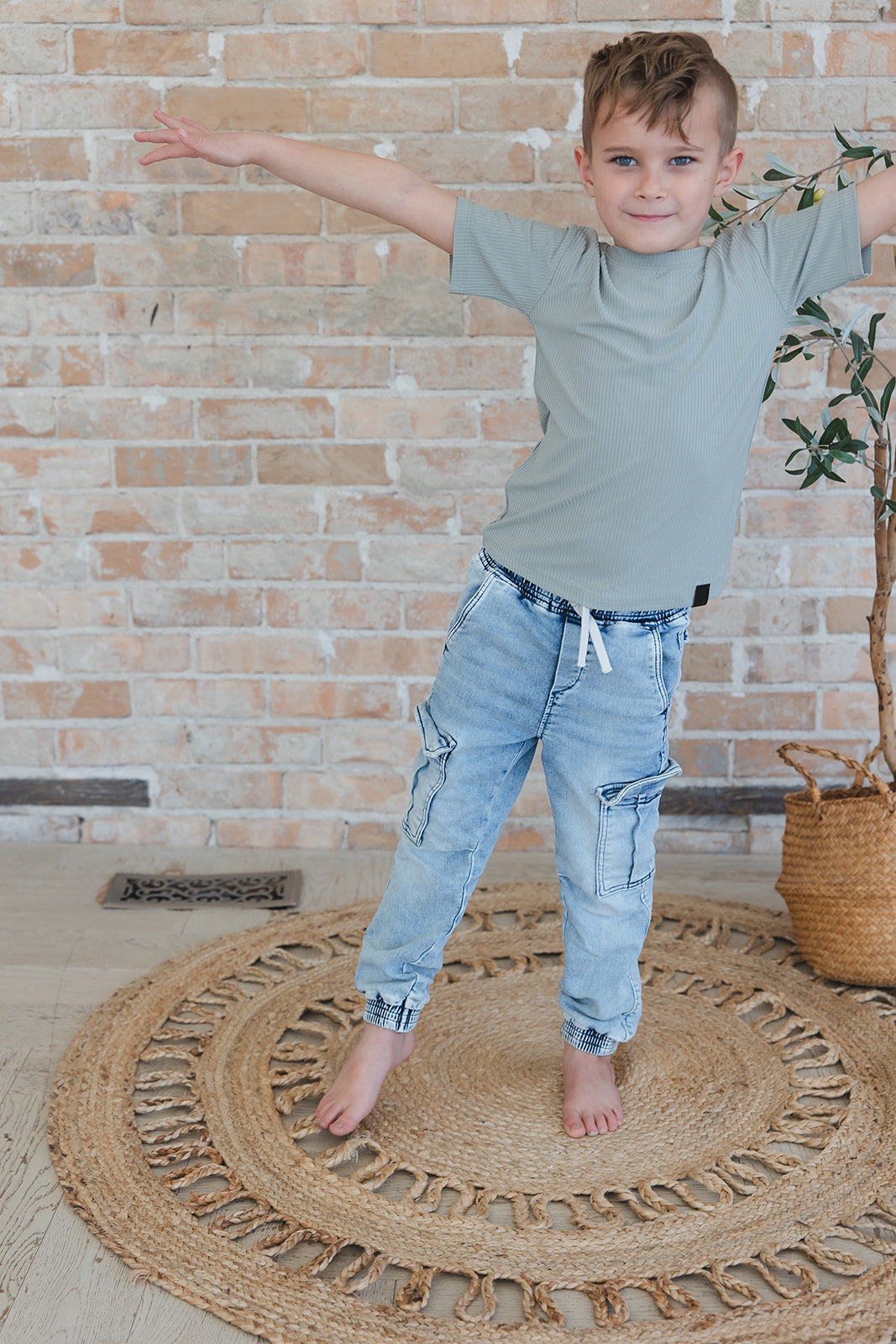 Sage (ribbed) - Everyday Tee