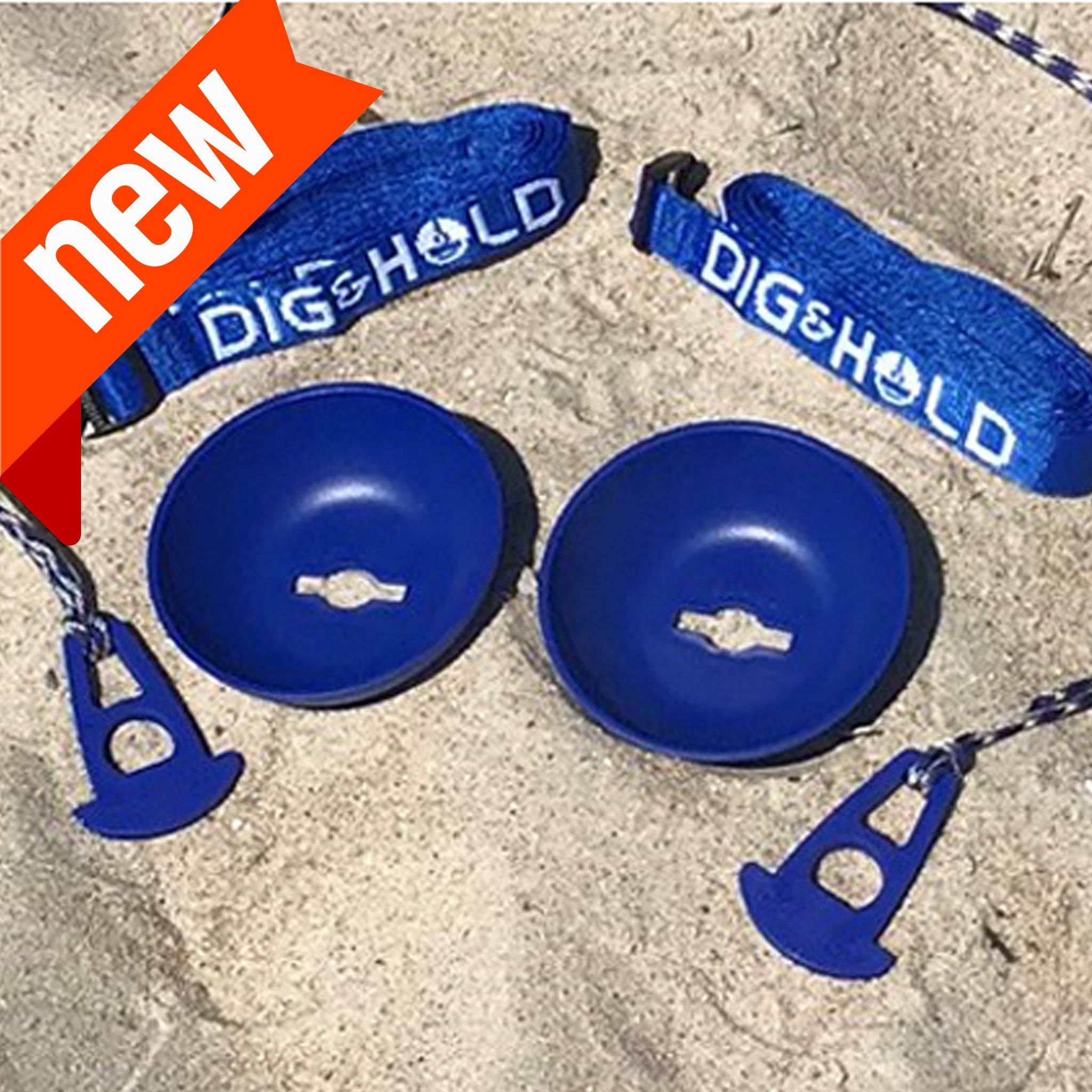 2 Pack Of Dig And Hold Anchoring System For Sand And Snow - New Product!