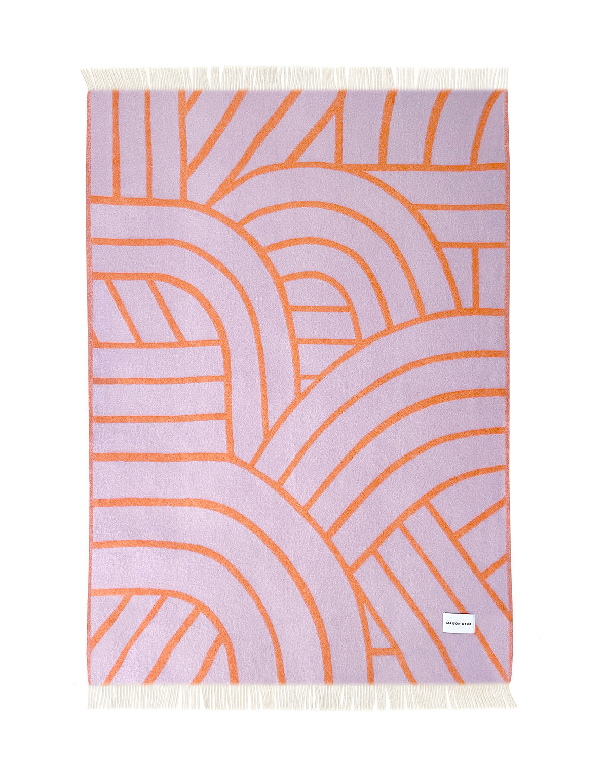 Blanket Lines Lilac / Orange 4.25 X 6.5 Ft