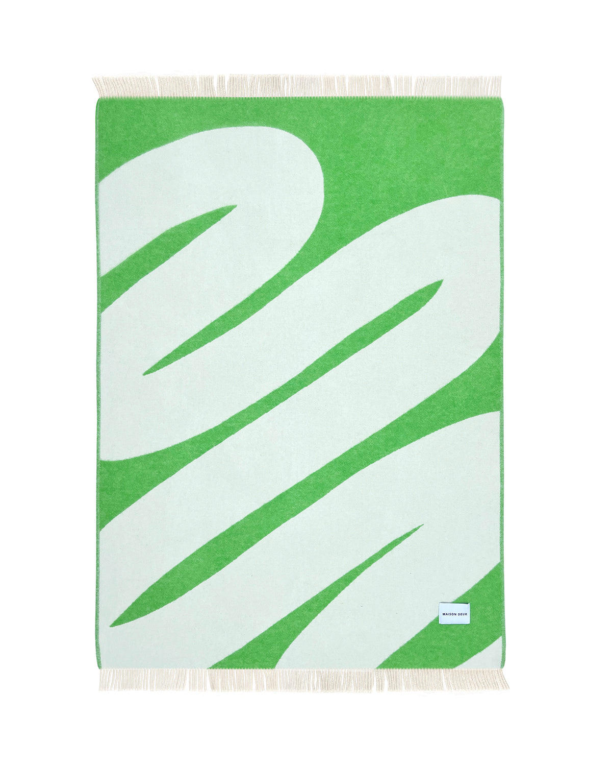 Blanket Swirl White / Apple 4.25 X 6.5 Ft