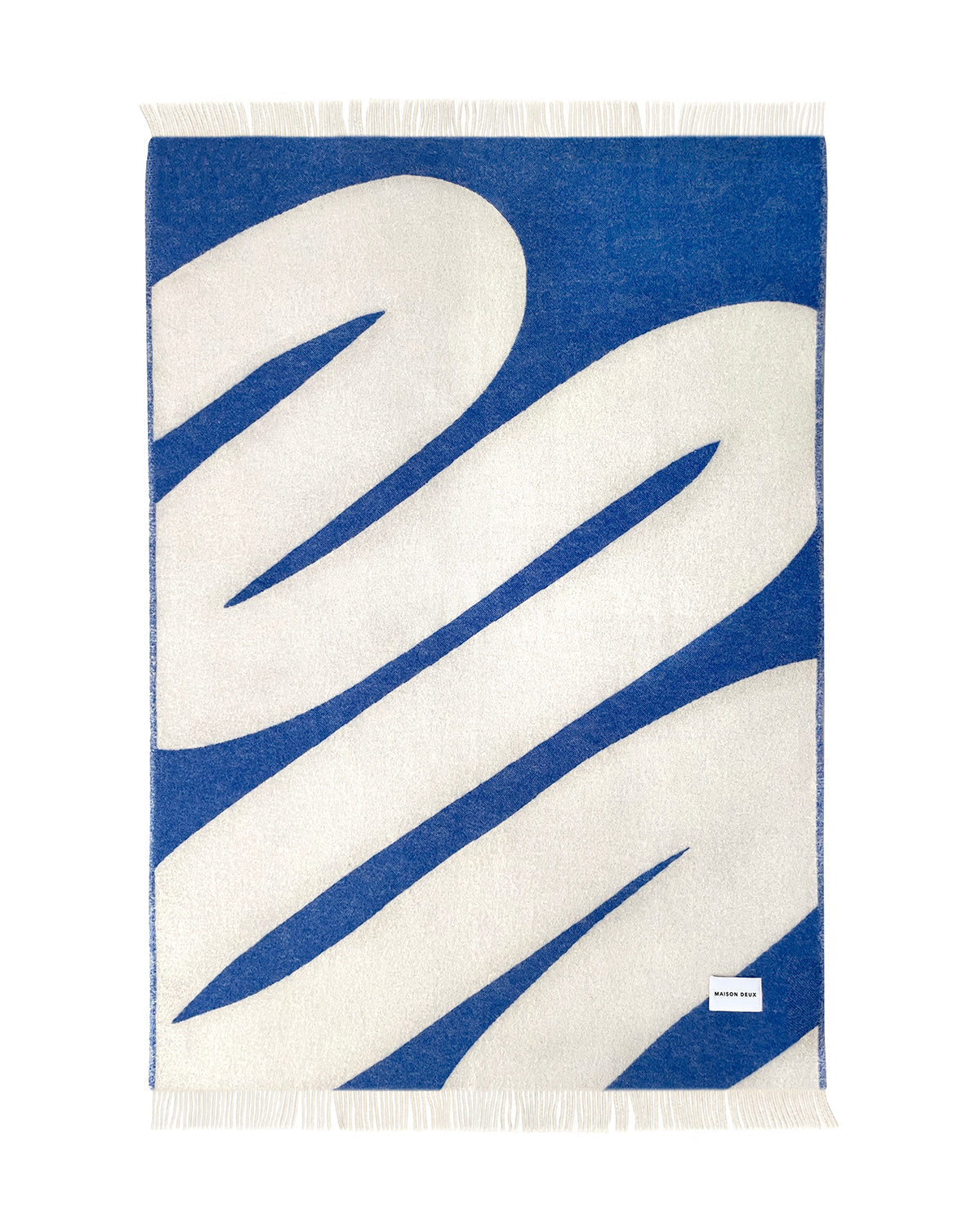 Blanket Swirl Cobalt Blue / White 4.25 X 6.5 Ft