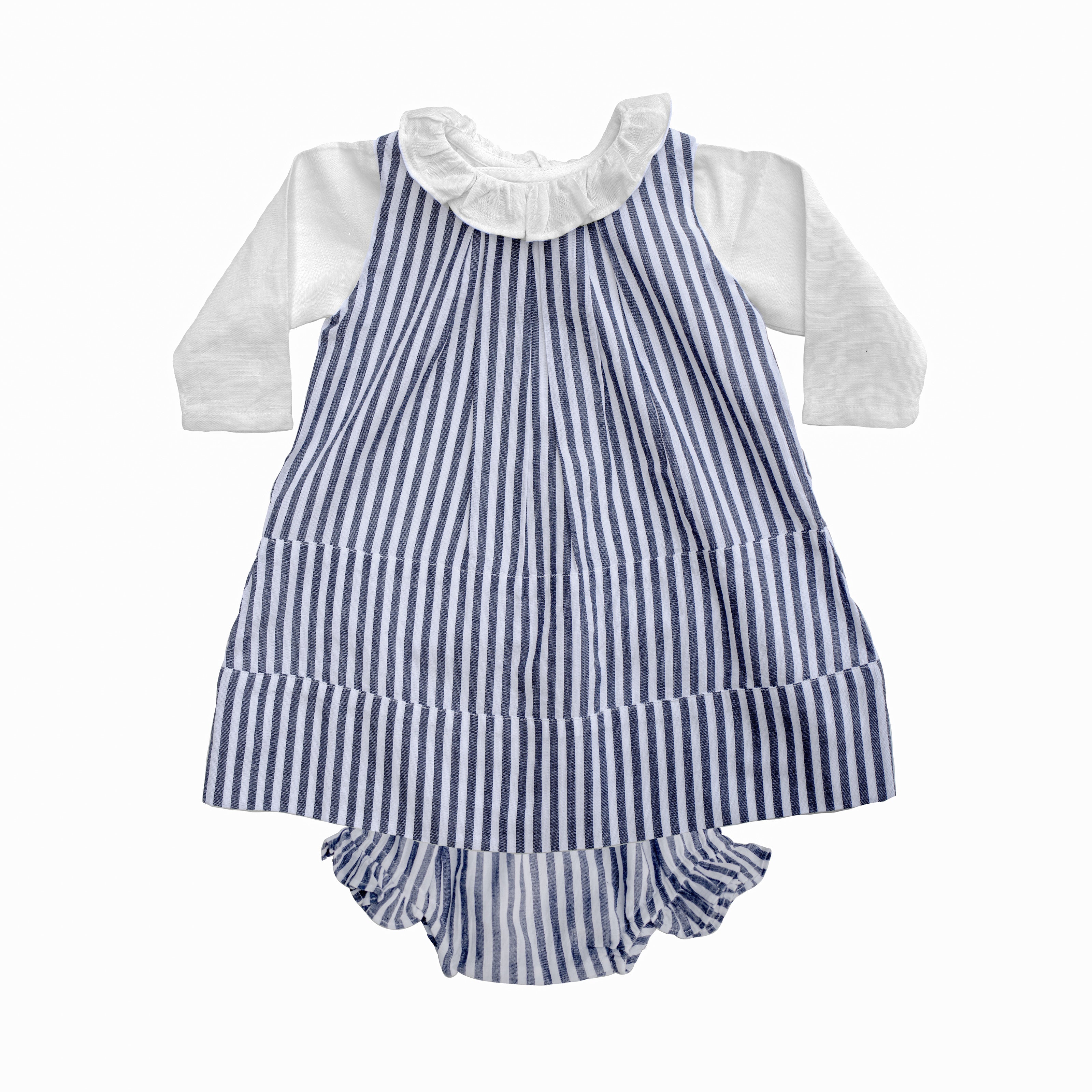 Linen Panel Dress | Harbor Island Stripe