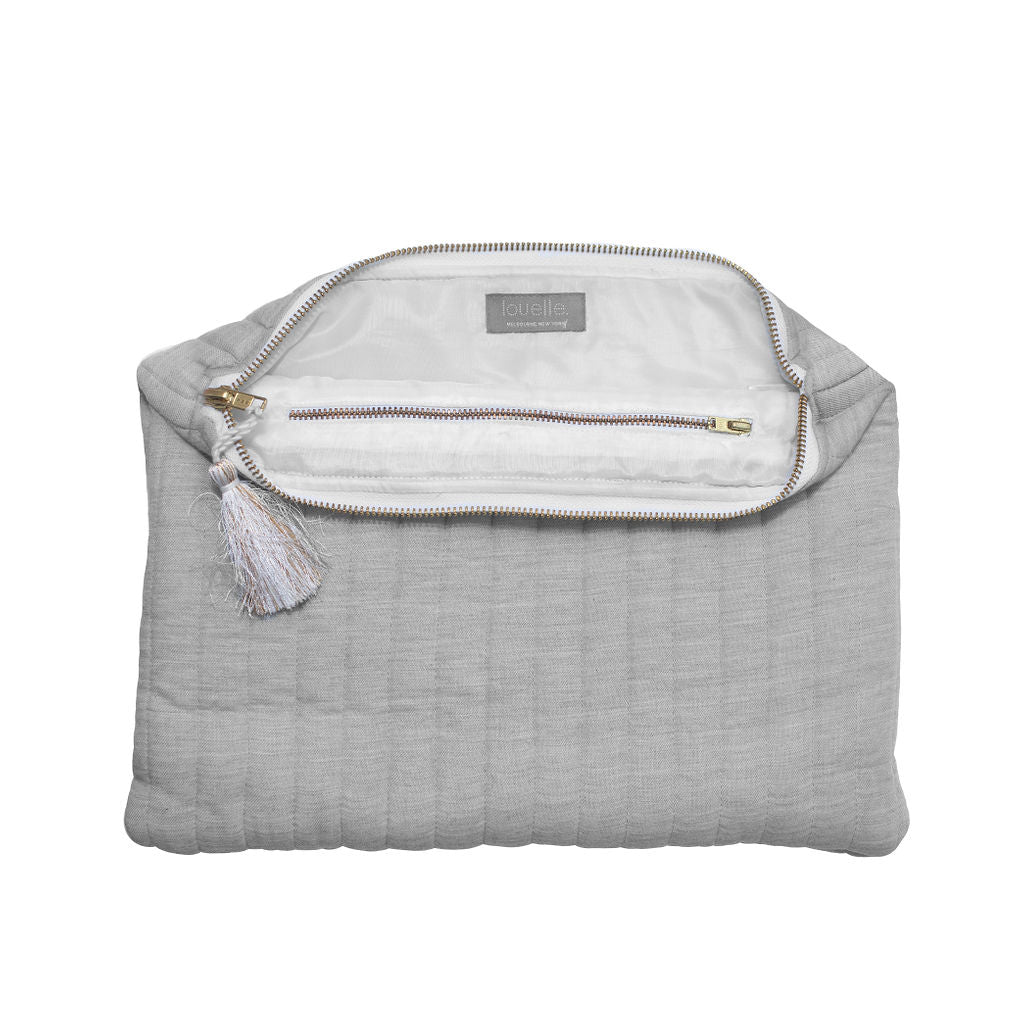 Linen Pouch | Husk Grey