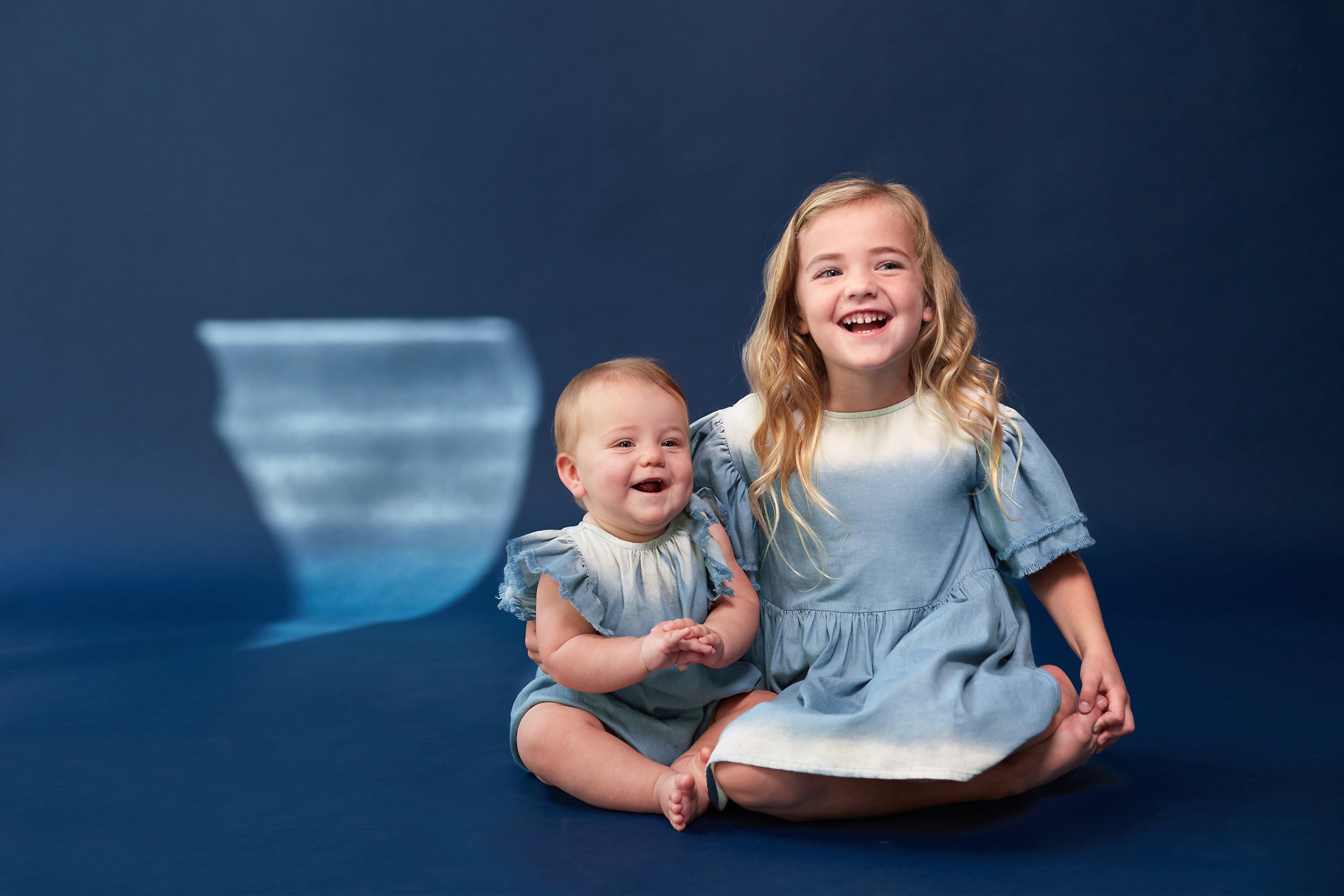 Baby Fit & Flare Dress | Navy