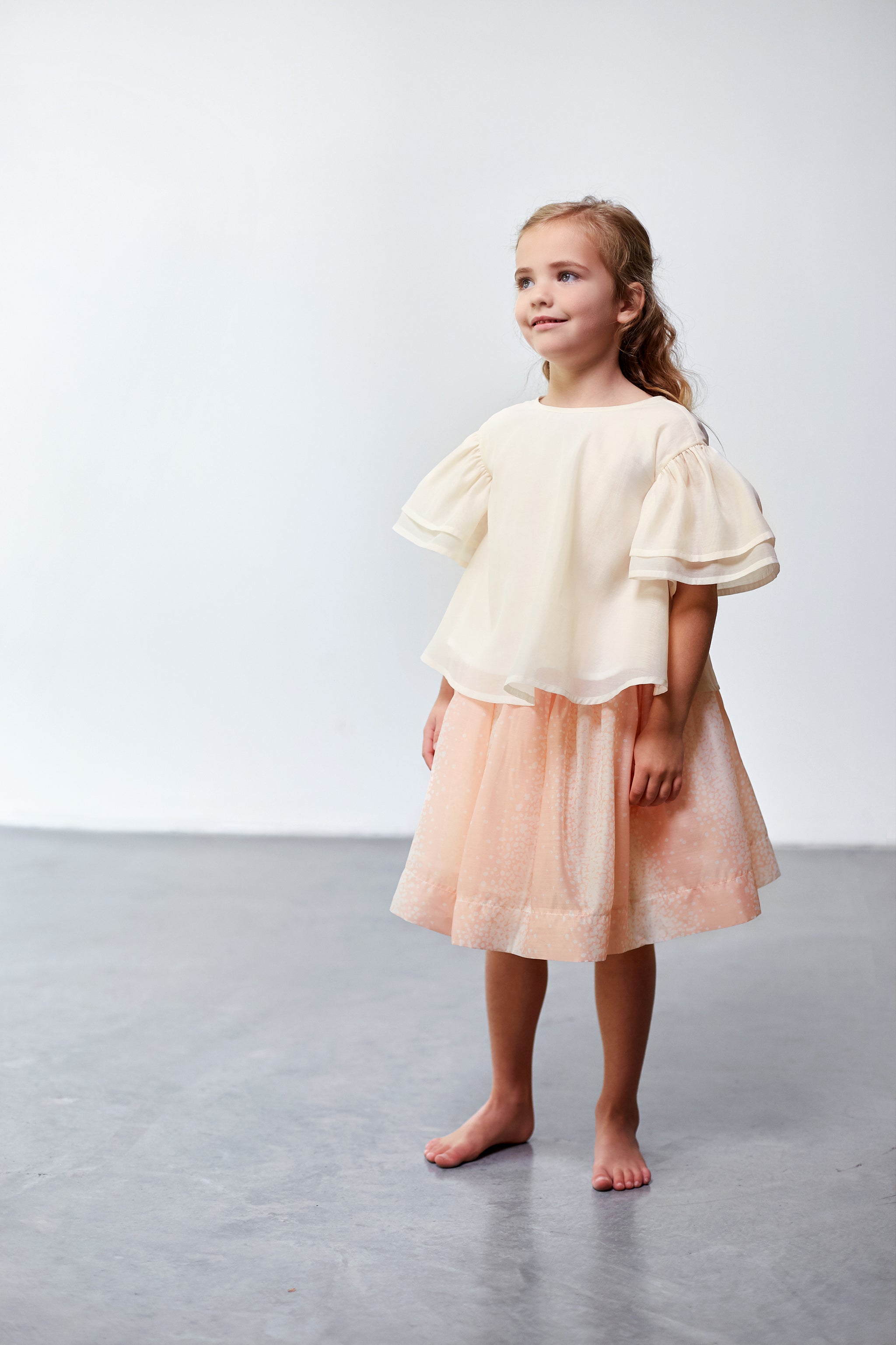 Layered Organza Skirt | Pink