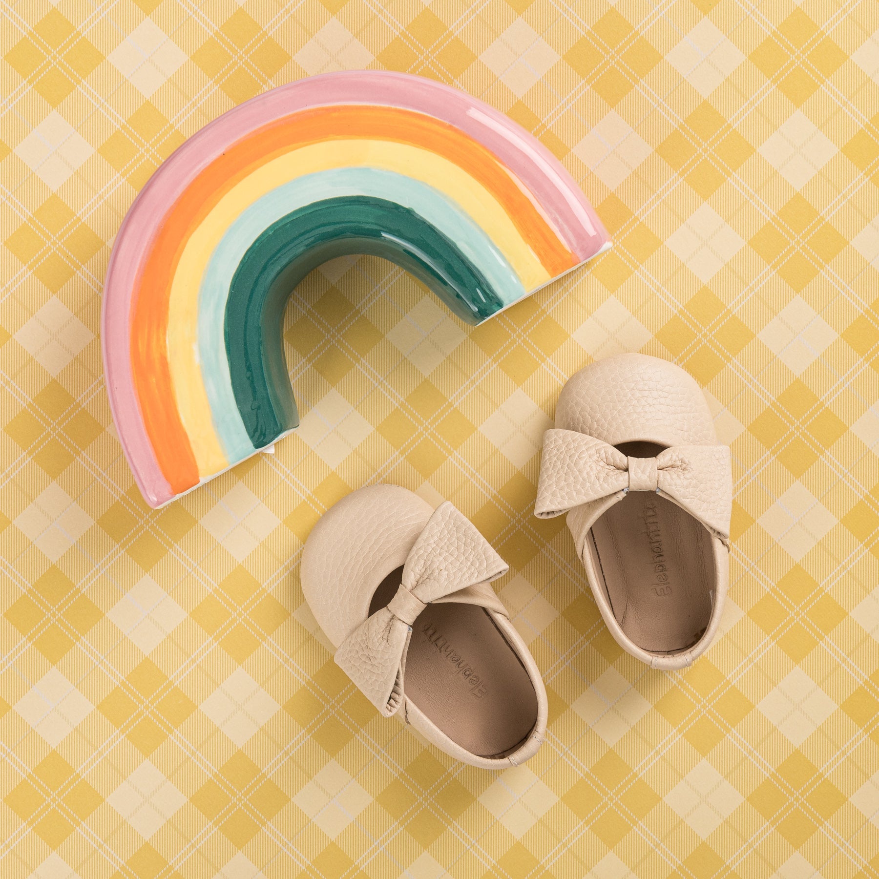 Baby Ballerina With Bow Cream