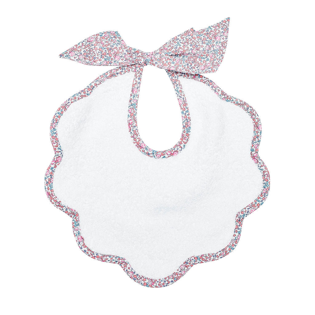 Scalloped Bib | Liberty 'eloise' Pink