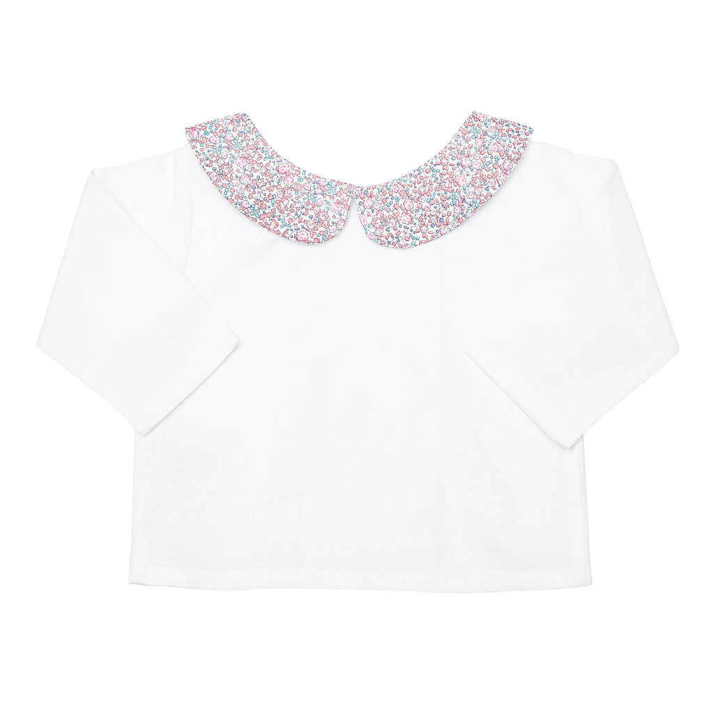 Double Button Blouse | Liberty 'eloise' Pink