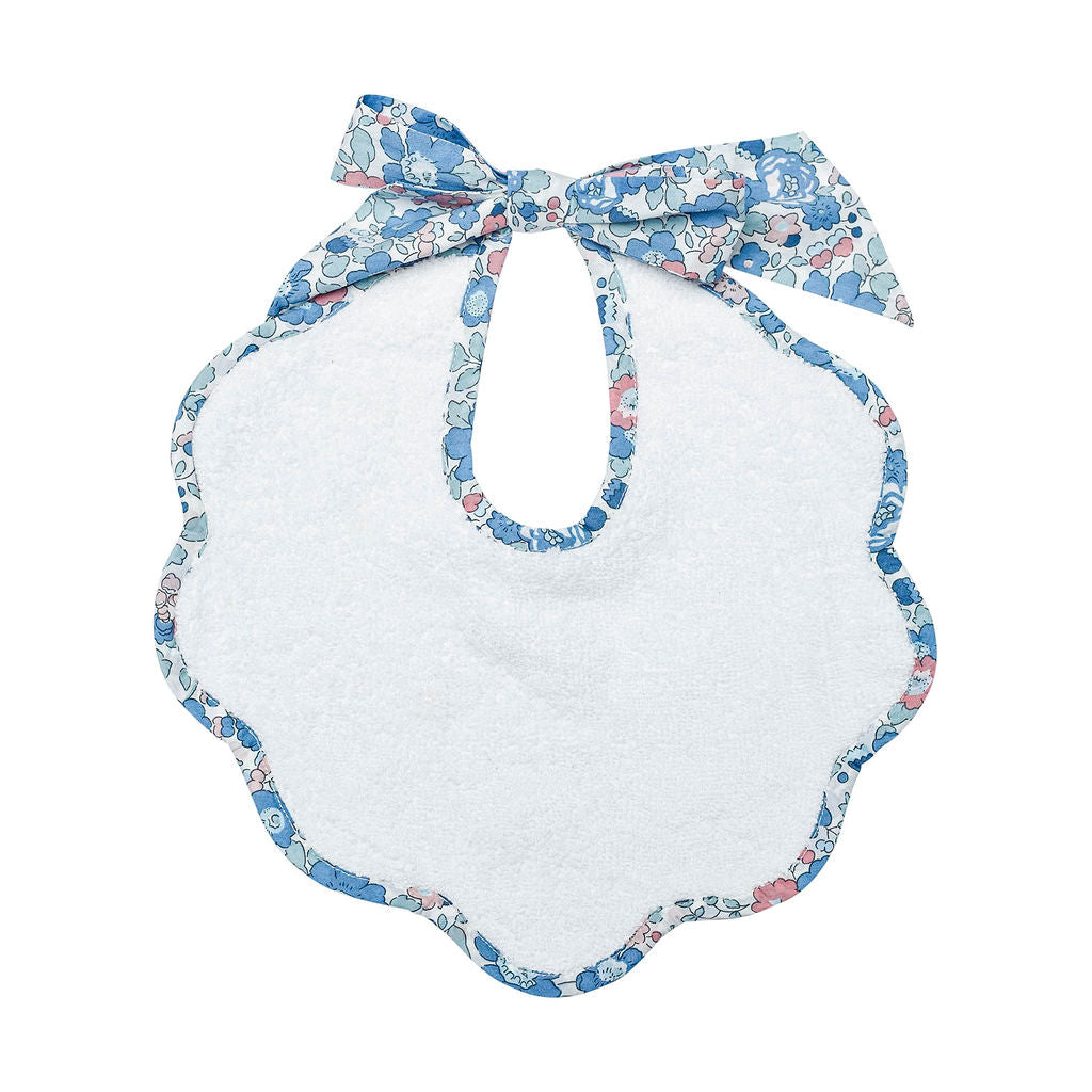 Scalloped Bib | Liberty 'betsy' Blue