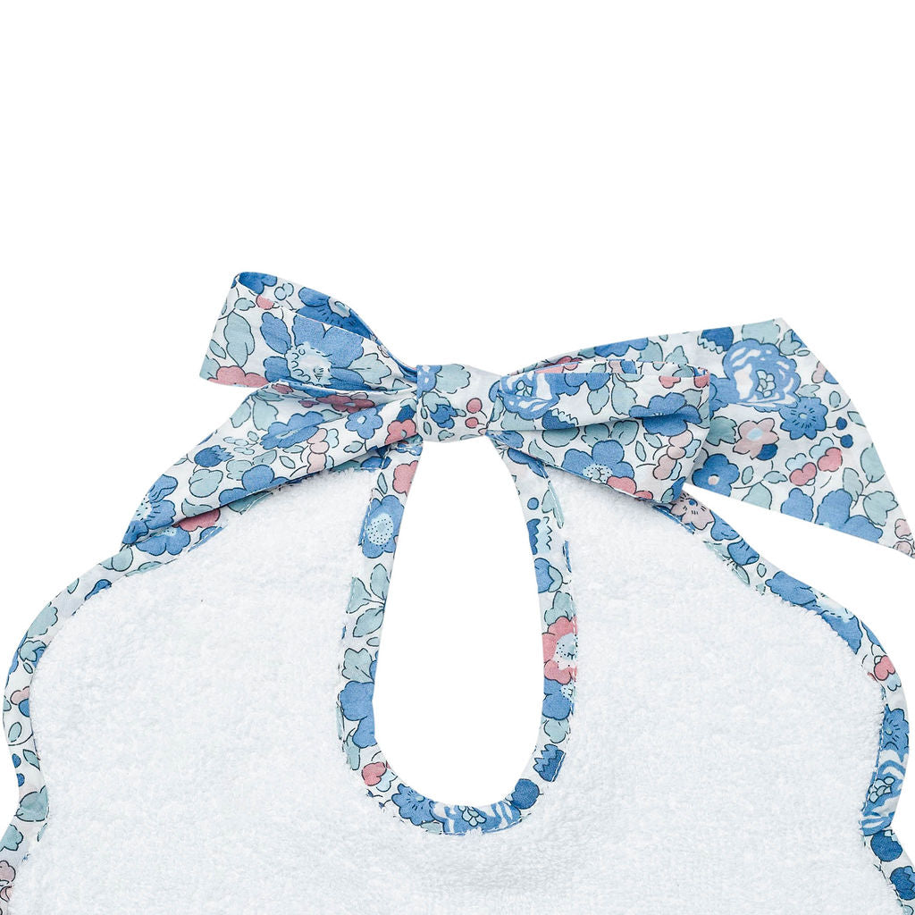 Scalloped Bib | Liberty 'betsy' Blue