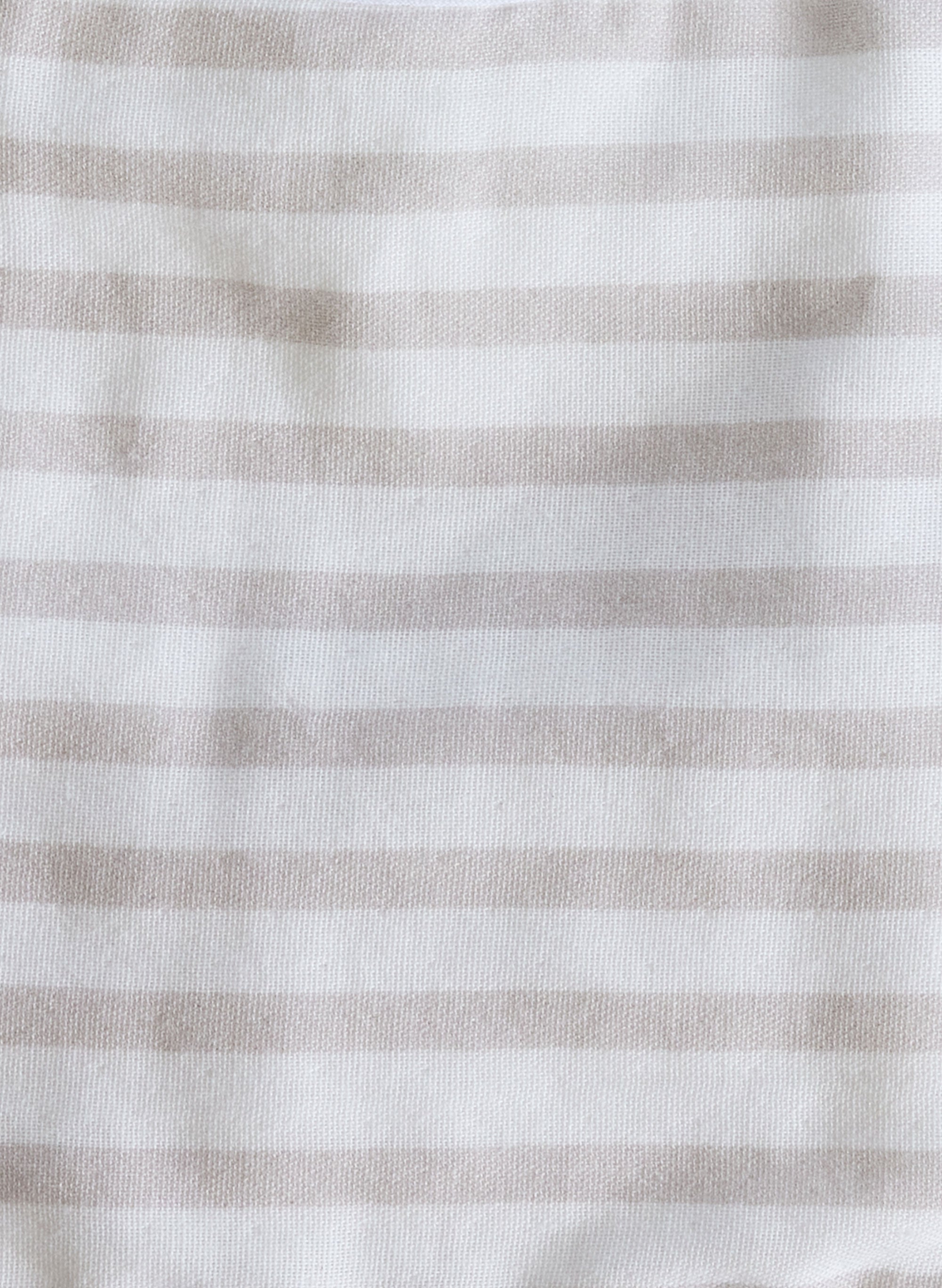 Sand & White Striped Bib