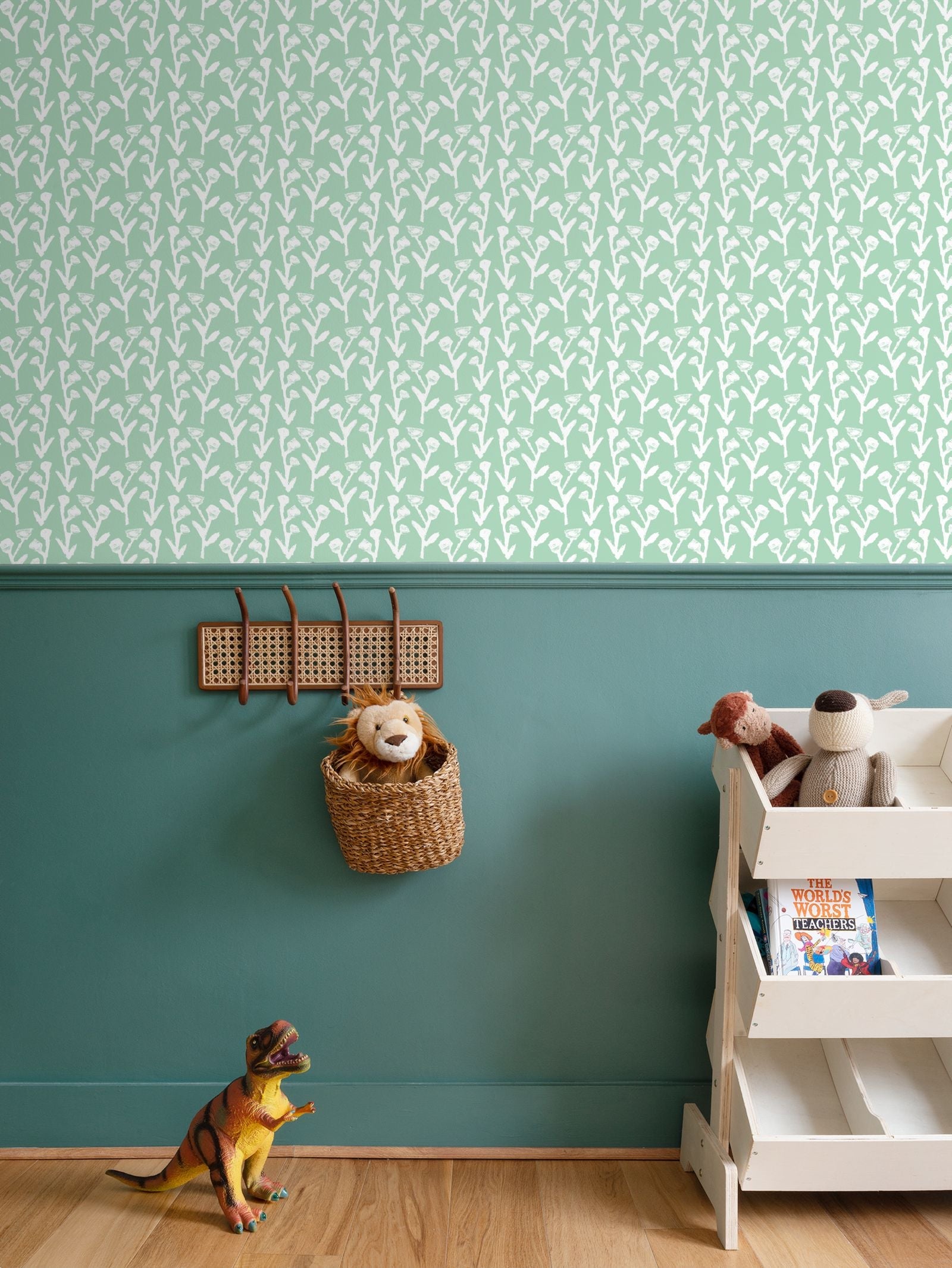 Ivy Manor Wallpaper (mint)