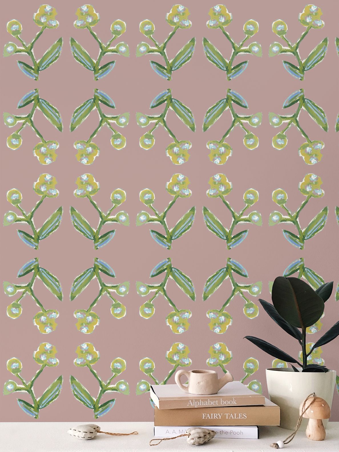 Antonia Wallpaper (mauve)