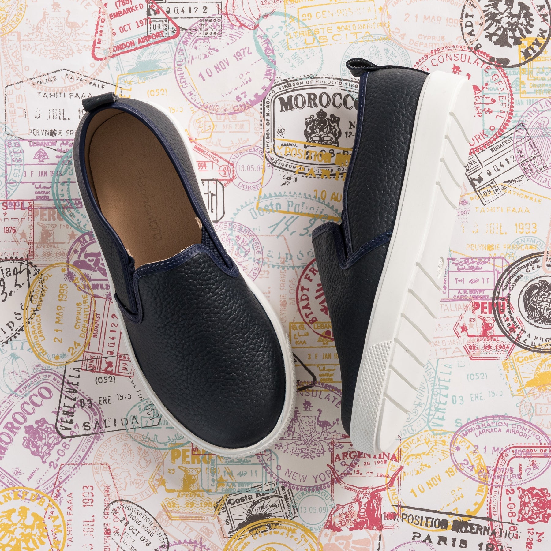 Classic Slip-on Textured Blue