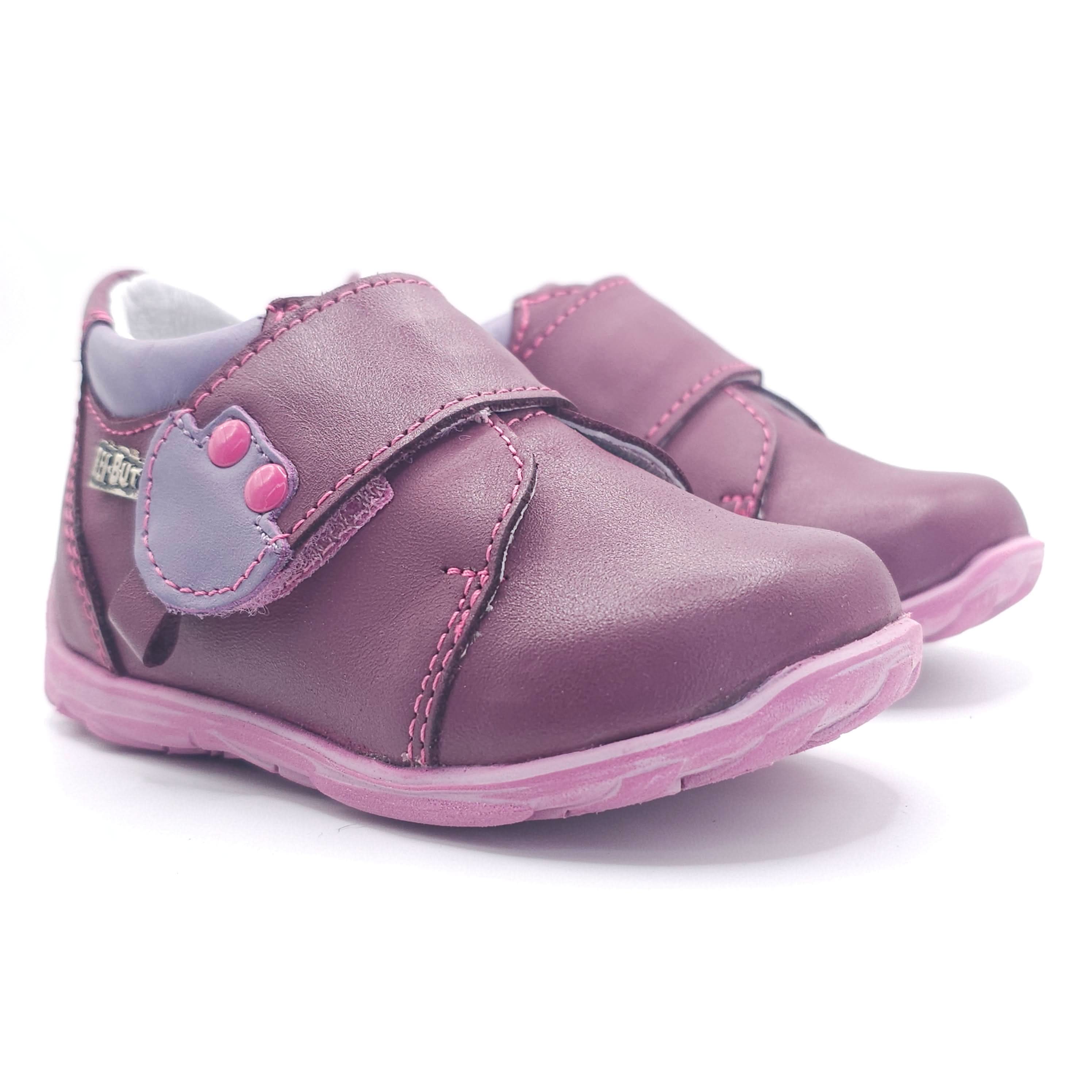 Girls Velcro Shoe In Purple