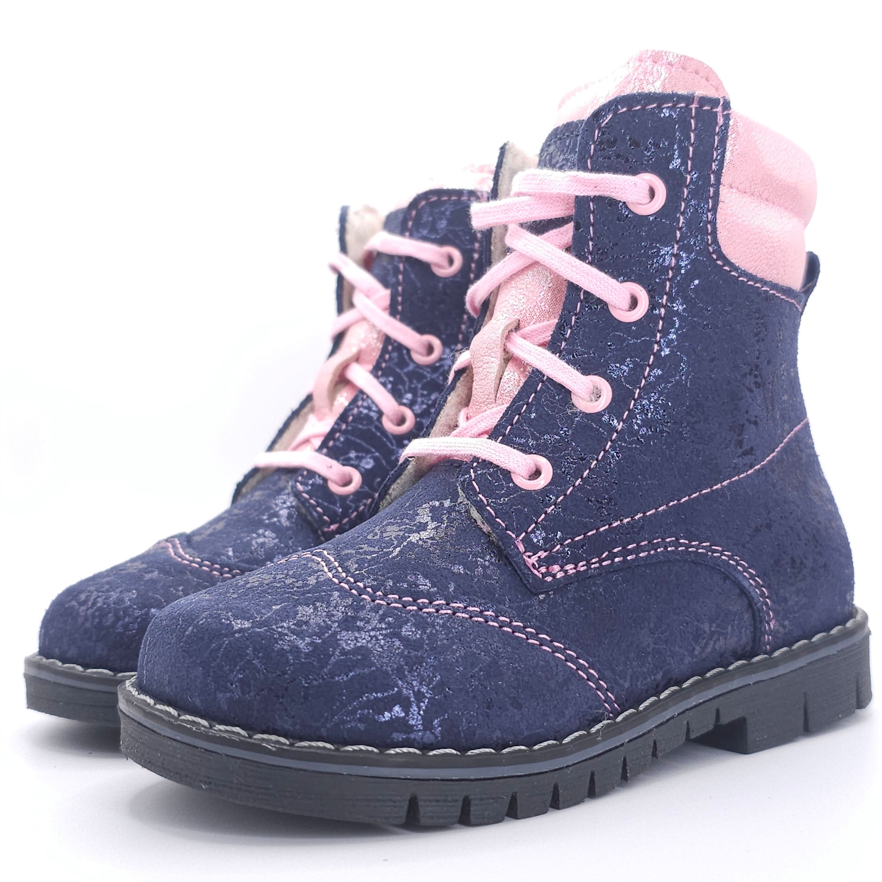 Girls Navy Winter Boot