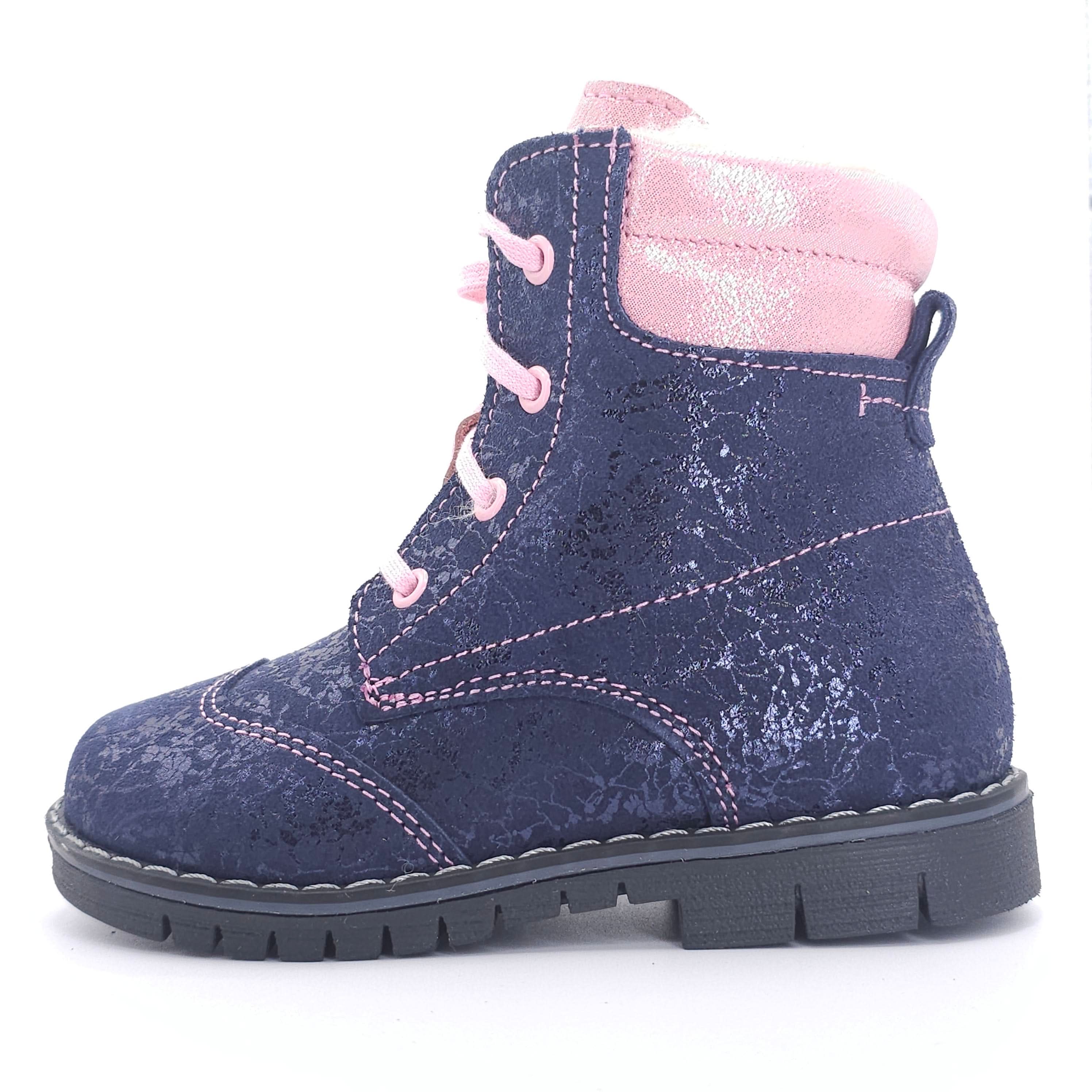 Girls Navy Winter Boot