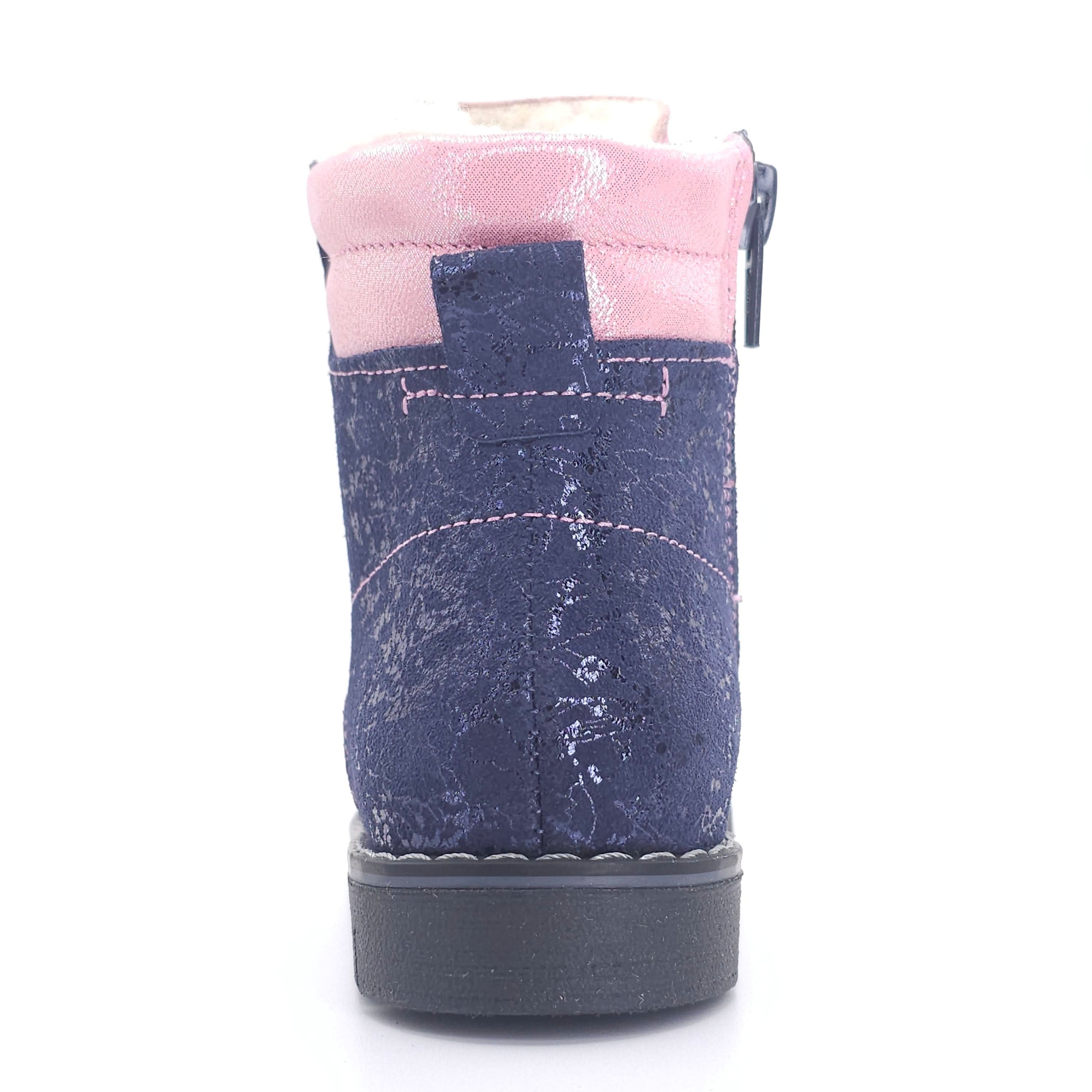 Girls Navy Winter Boot