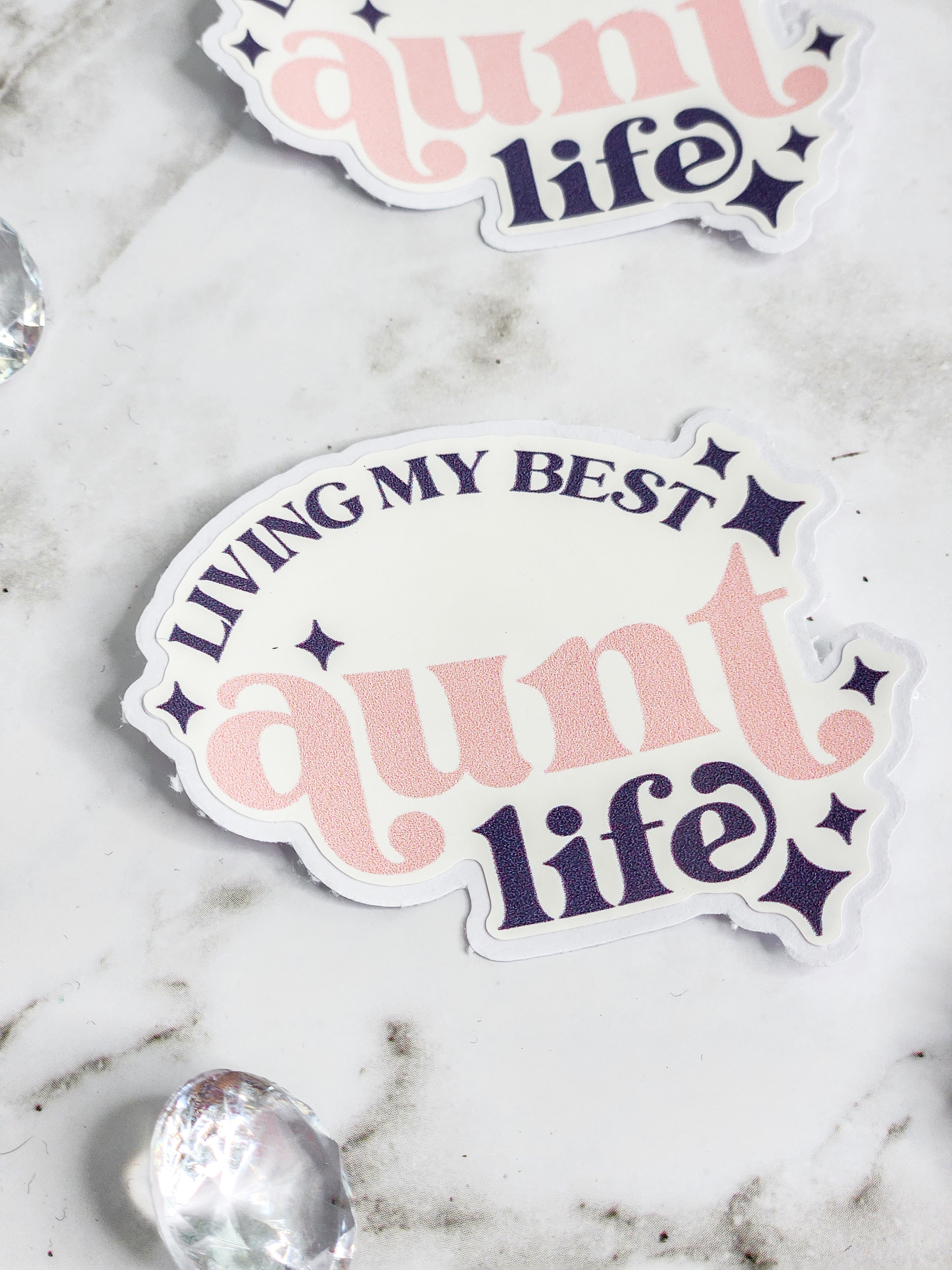 Living My Best Aunt Life Vinyl Sticker- Waterproof Sticker