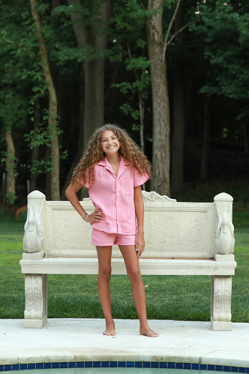 Organic Cotton Waffle Short
