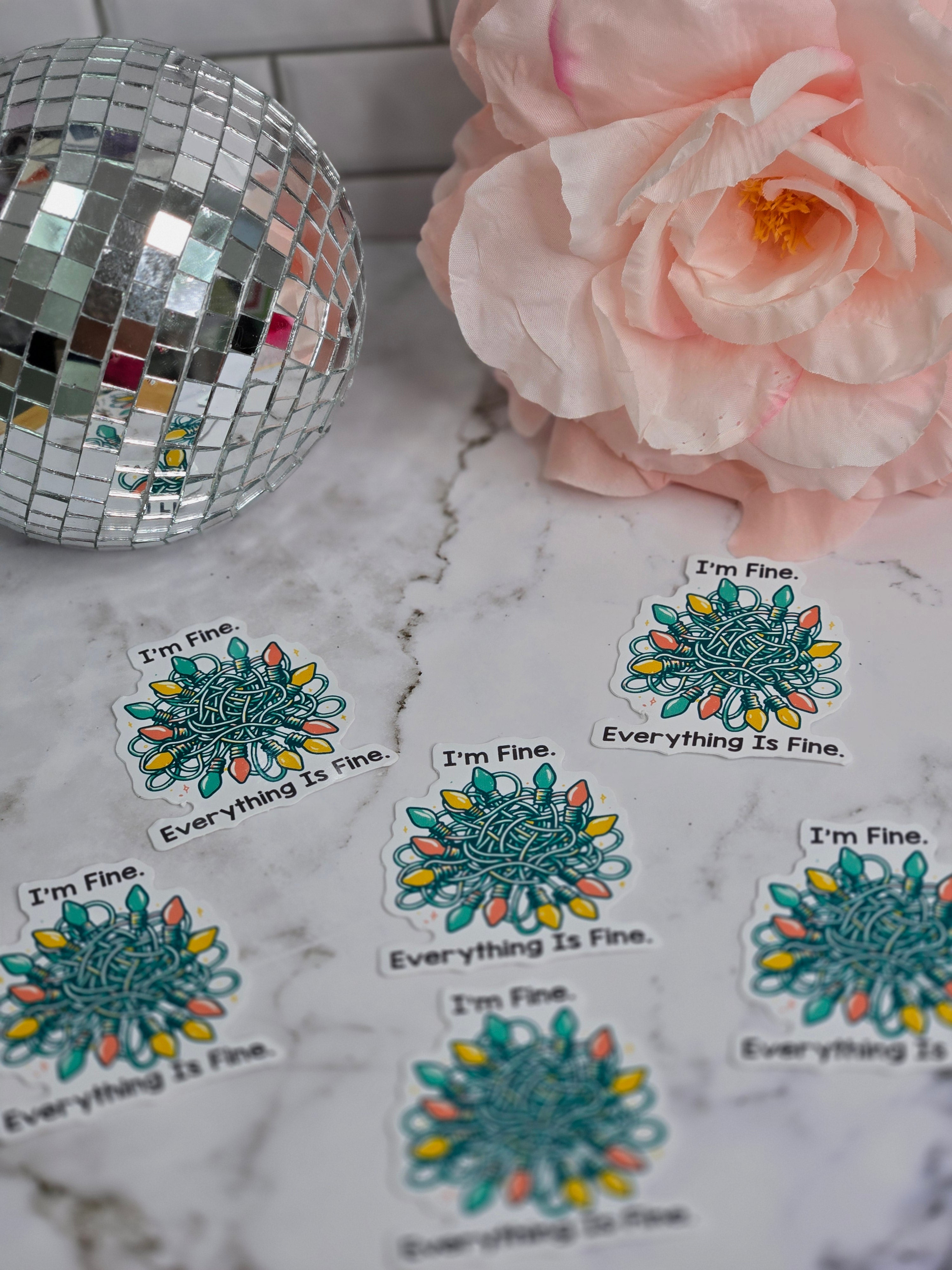 Everything Is Fine Sticker