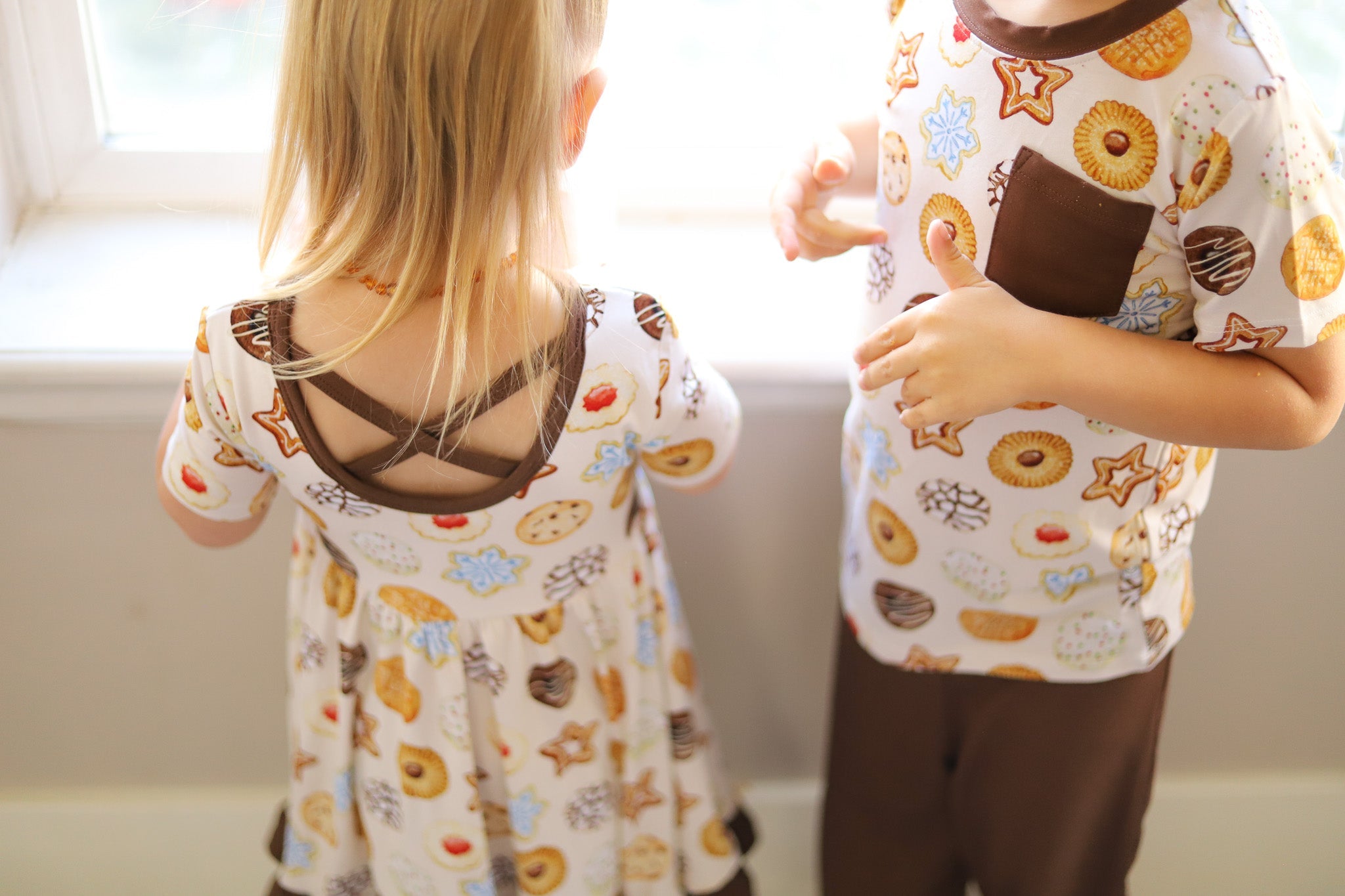 Cookie Swap | Toddler & Girls Bamboo Ruffle Twirl Dress