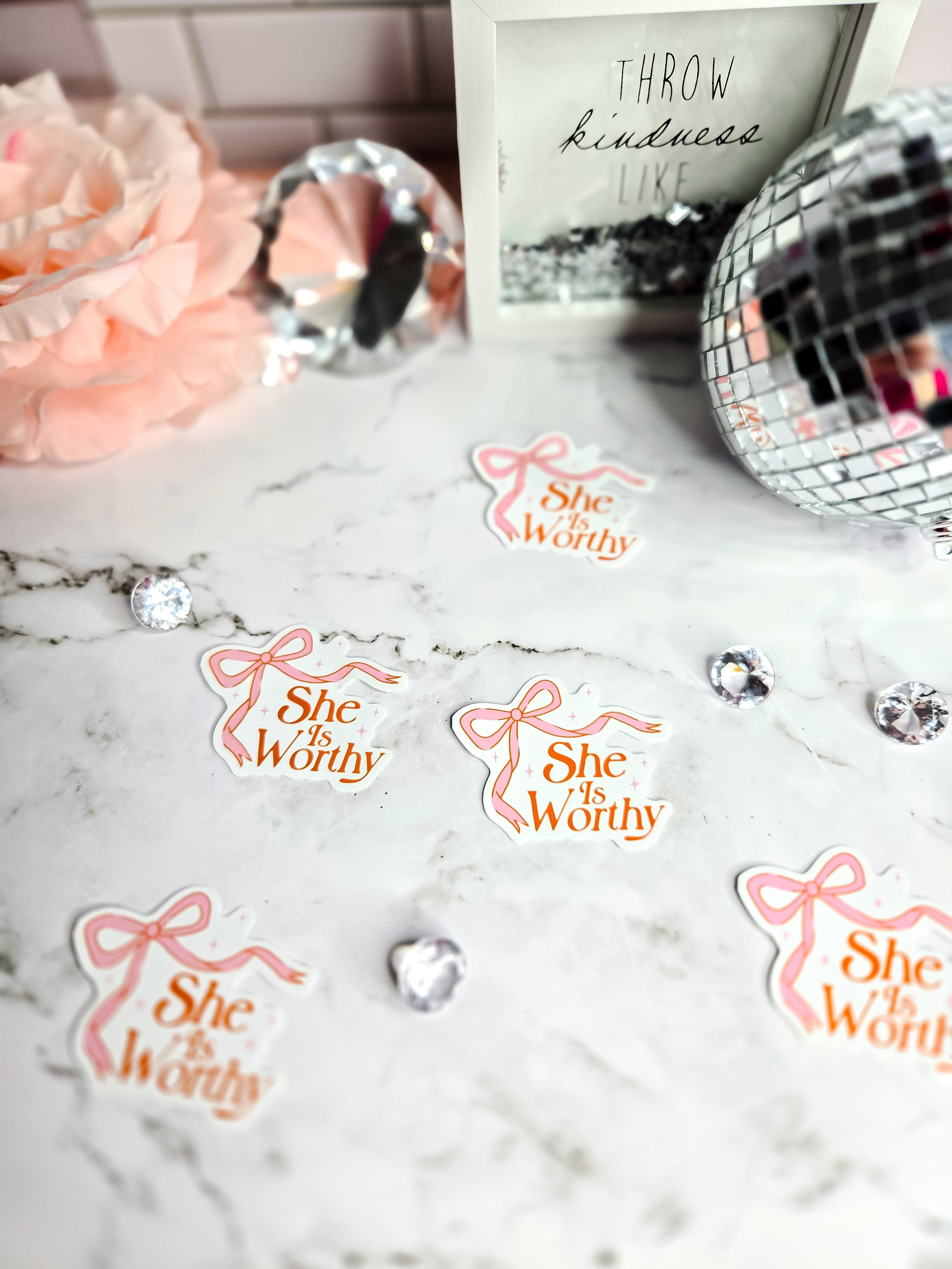 She Is Worthy Sticker