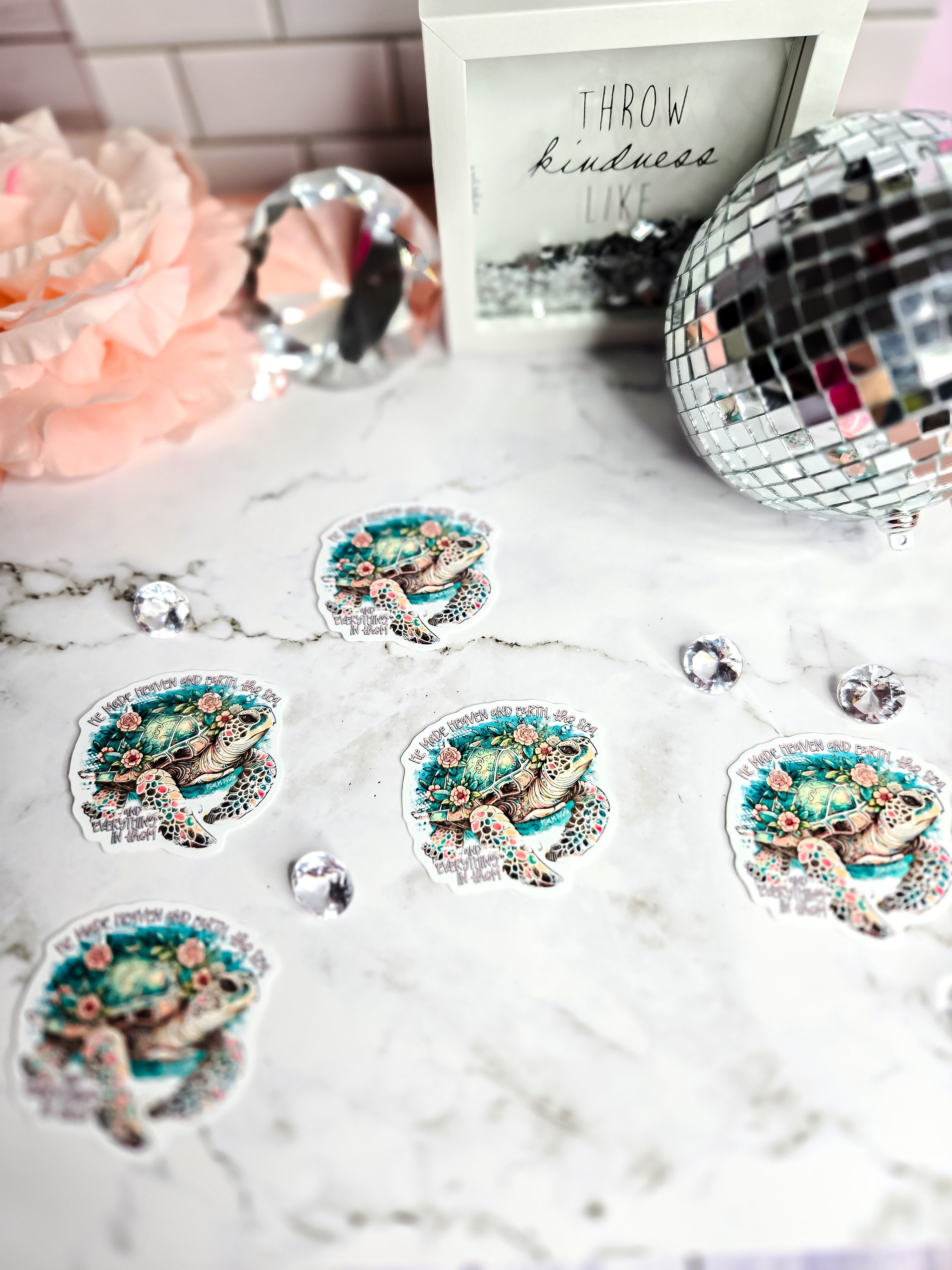 He Made Heaven, Earth, The Sea Sticker