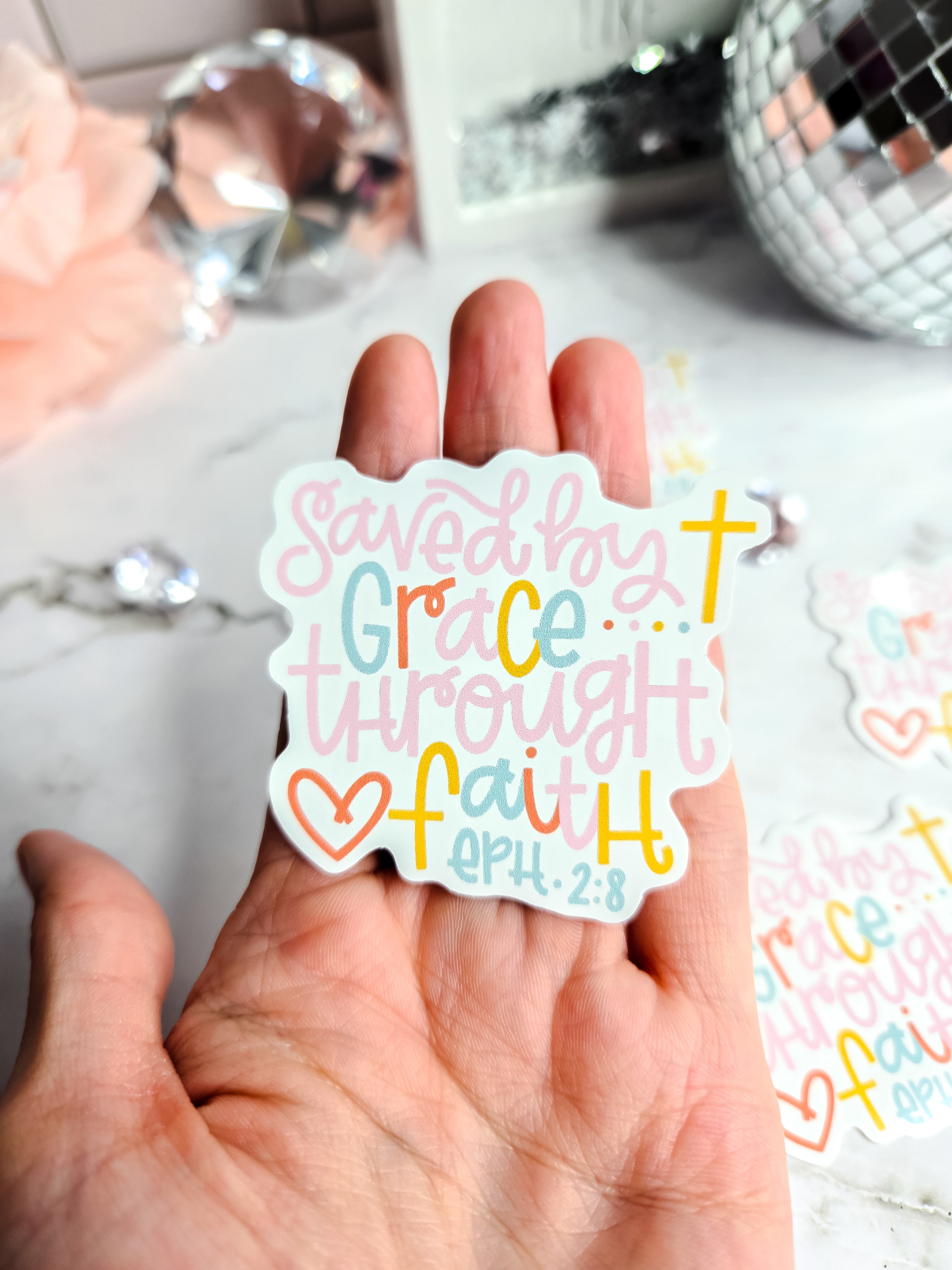 Saved By Grace Sticker