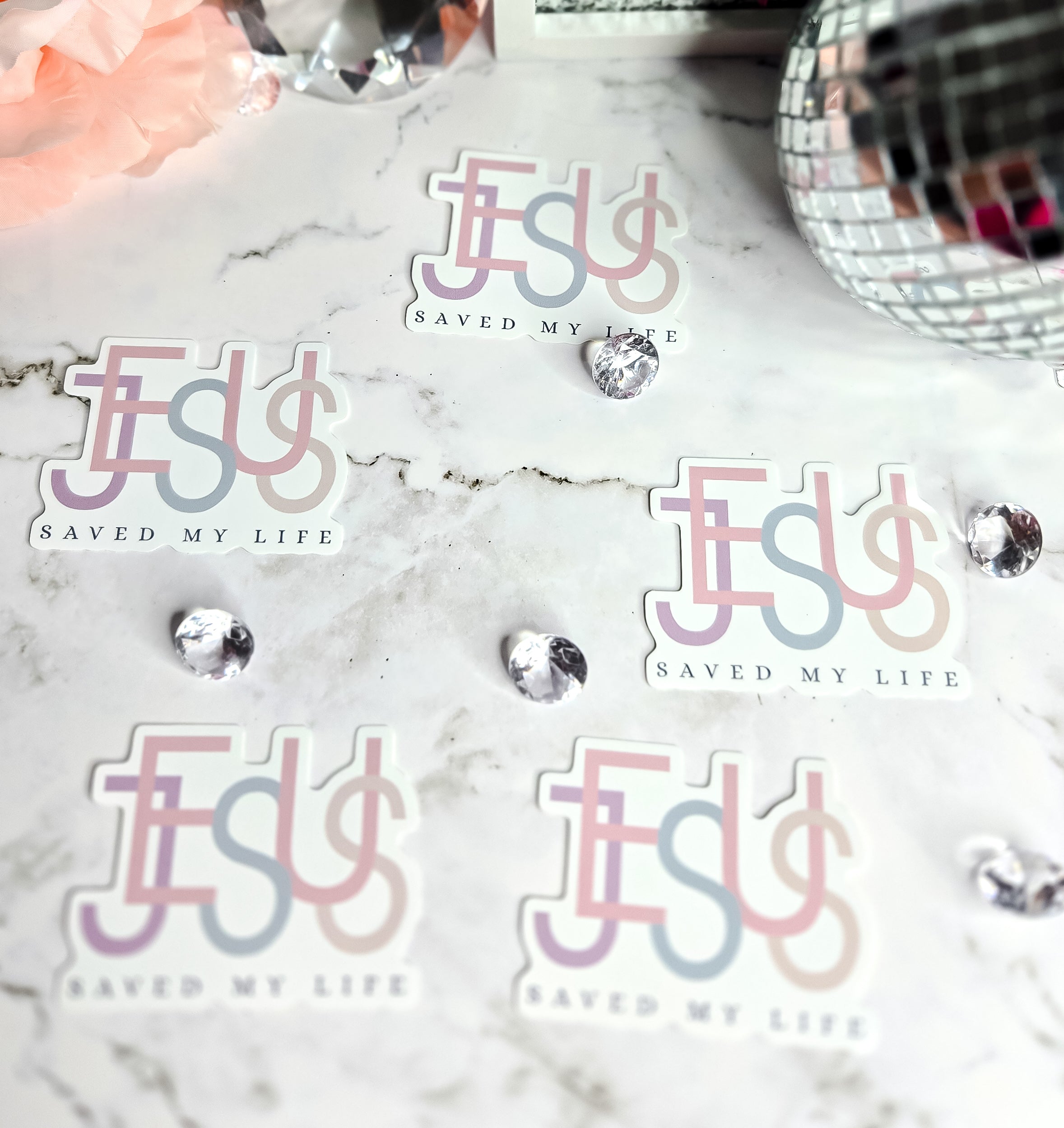 Jesus Saved My Life Sticker