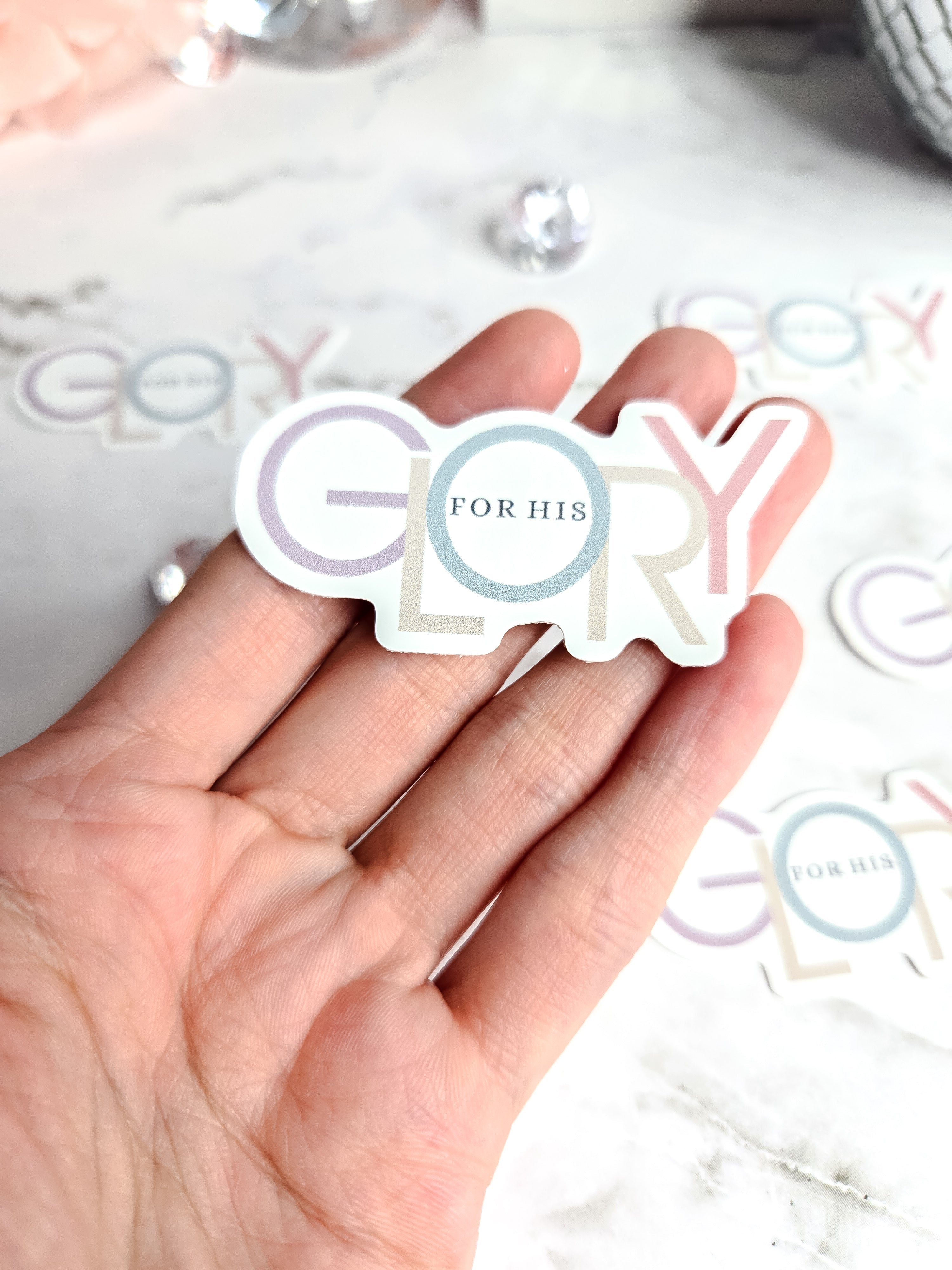 For His Glory Sticker