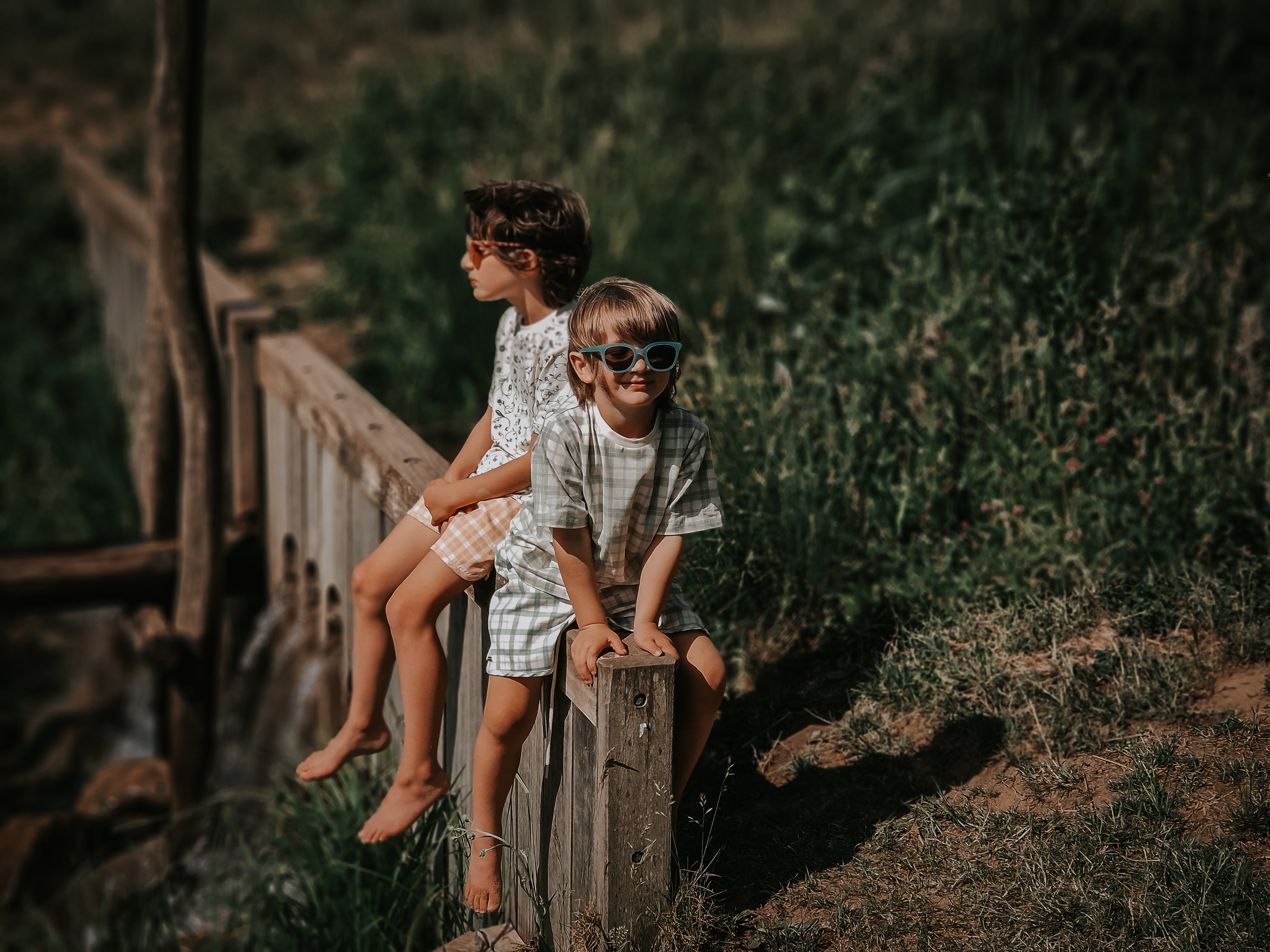 Swim Trunks | Upf + Recycled - Fern Plaid