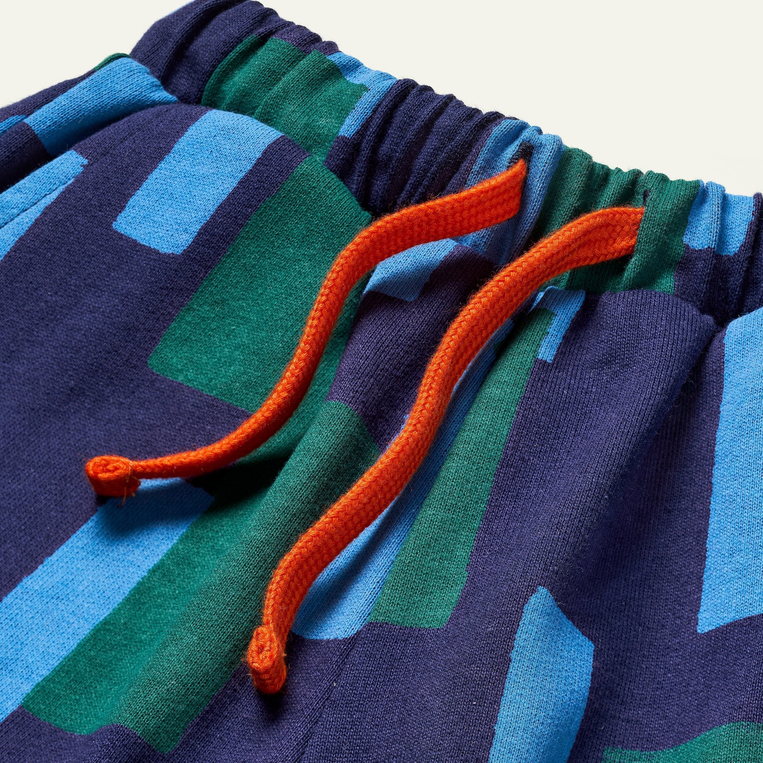 Recycled Cotton Blue Block Jogger