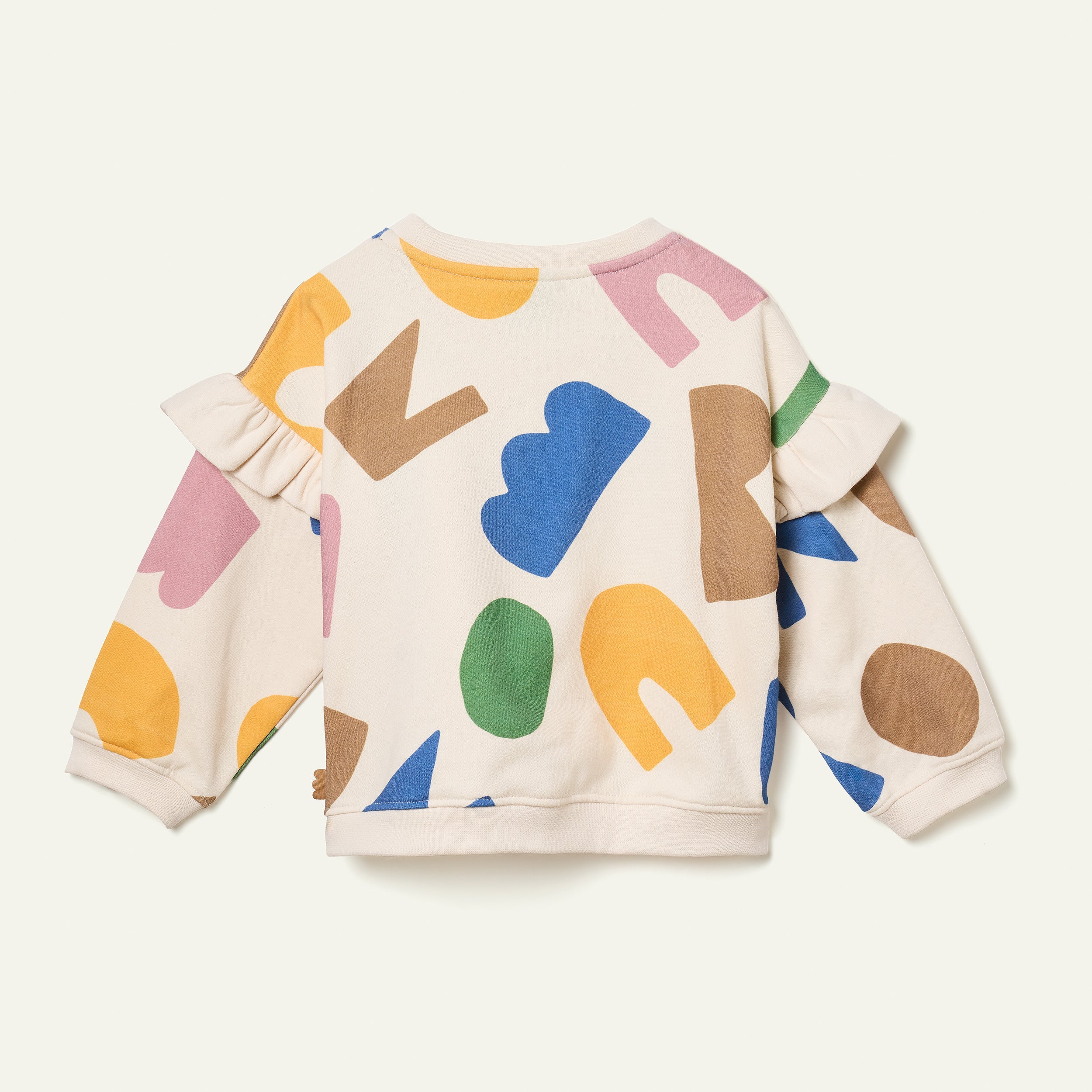 Recycled Cotton Ruffled Sweatshirt