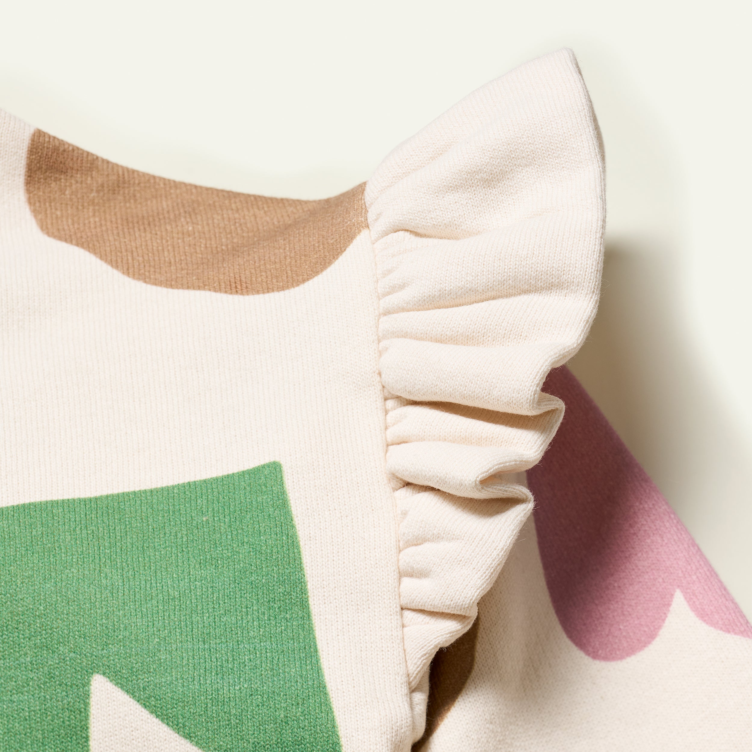 Recycled Cotton Ruffled Sweatshirt