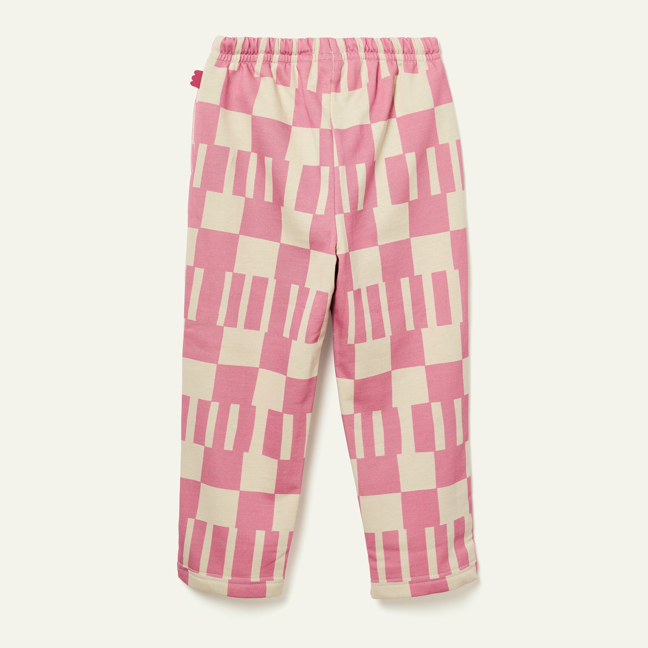 Recycled Cotton Pink Block Jogger