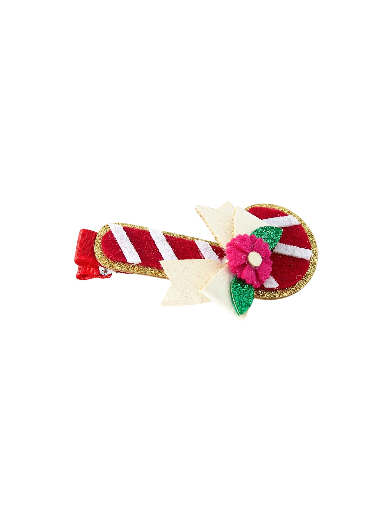 Christmas Candy Cane Girls Hair Clip