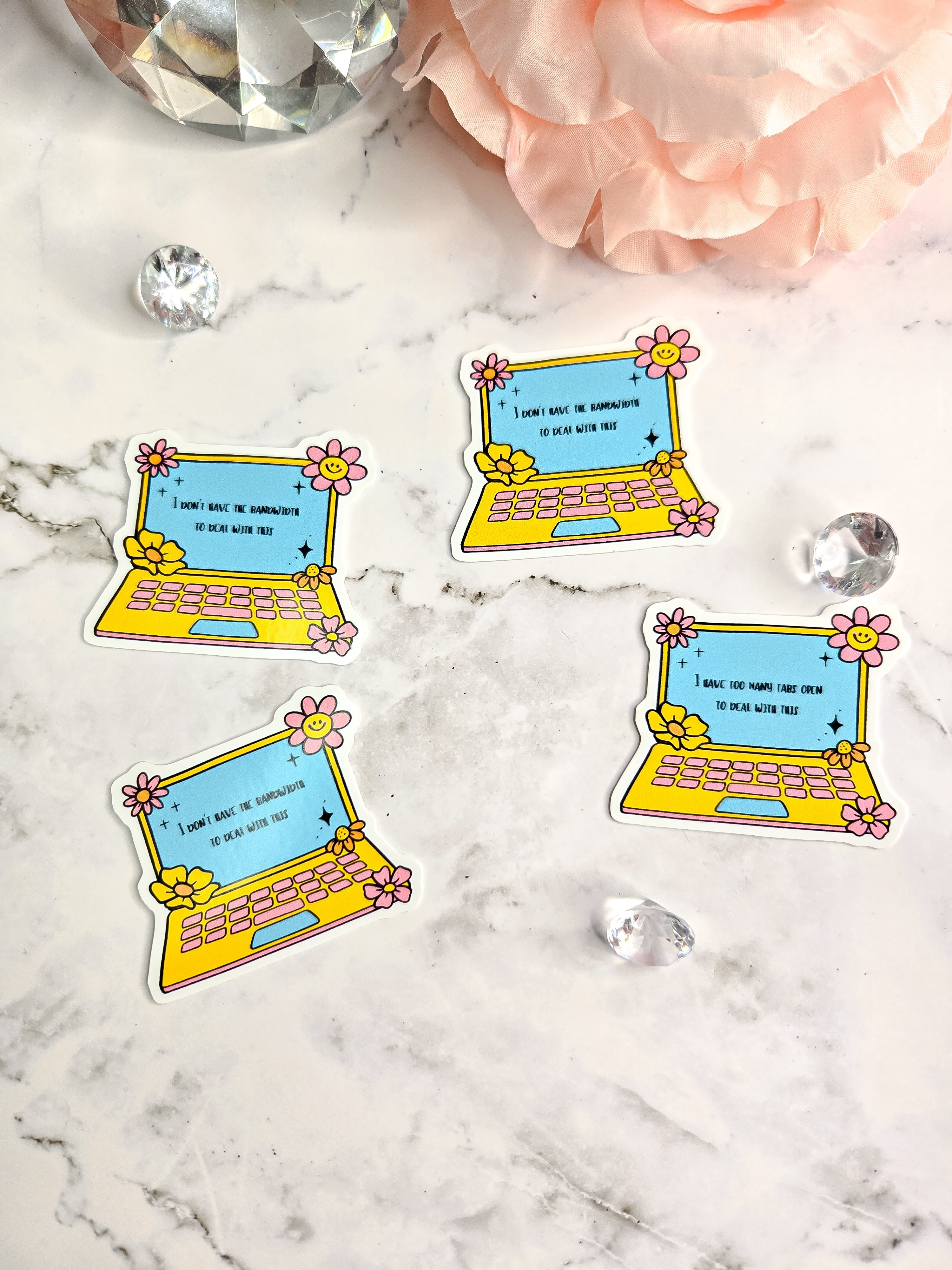 I Cant Deal Laptop Sticker