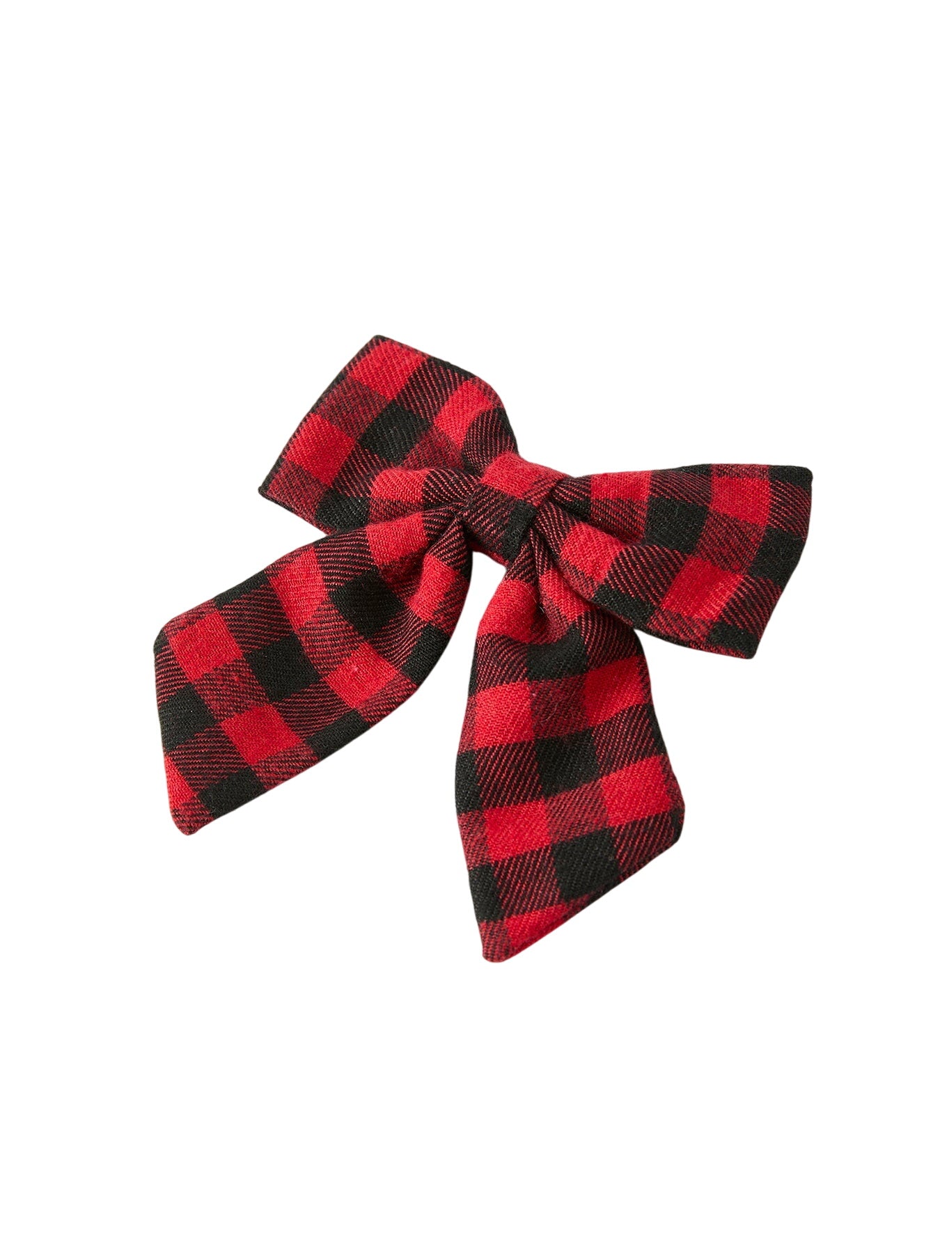 Winter Christmas Plaid Bow Hair Clip