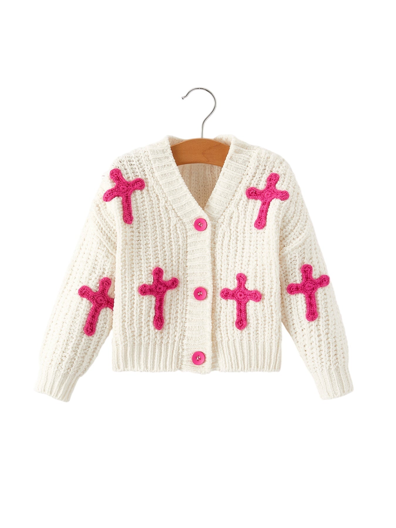 Christmas Winter Christian Girls Cardigan Sweater