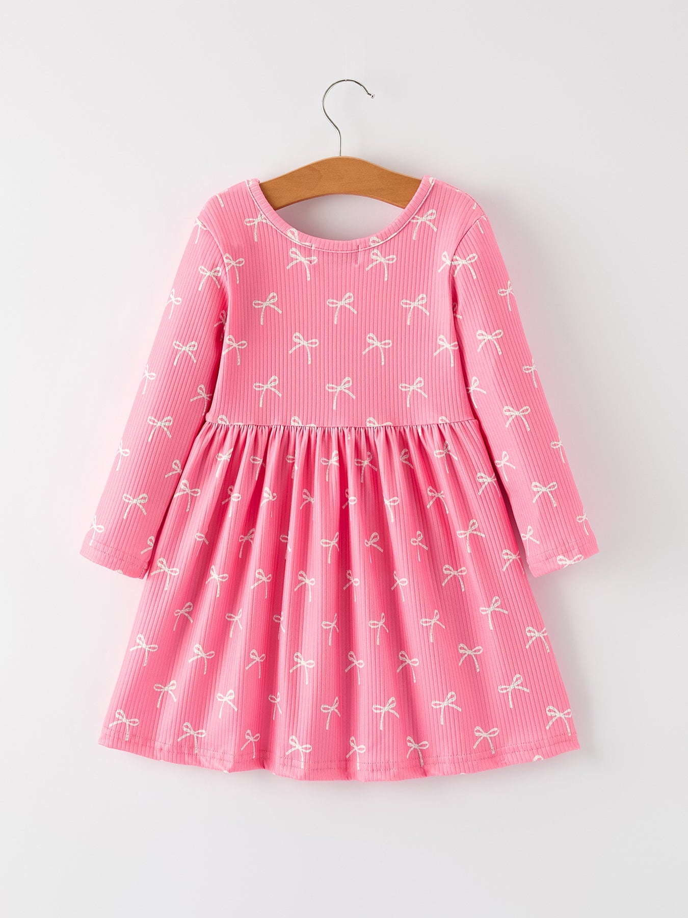 Preorder Christmas Bow Girls Dress: Festive And Adorable Design