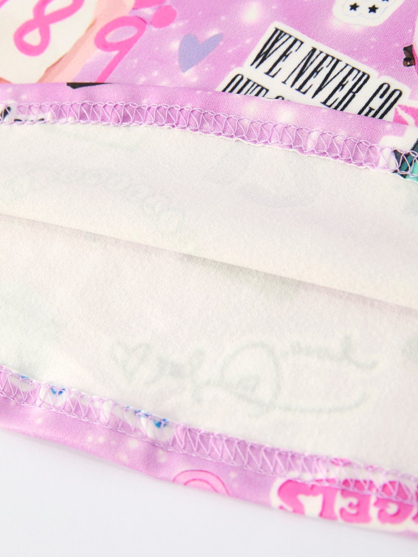 Christmas Purple Ts Twirly Print Girls Short Sleeves Dress:musical Journey In Style