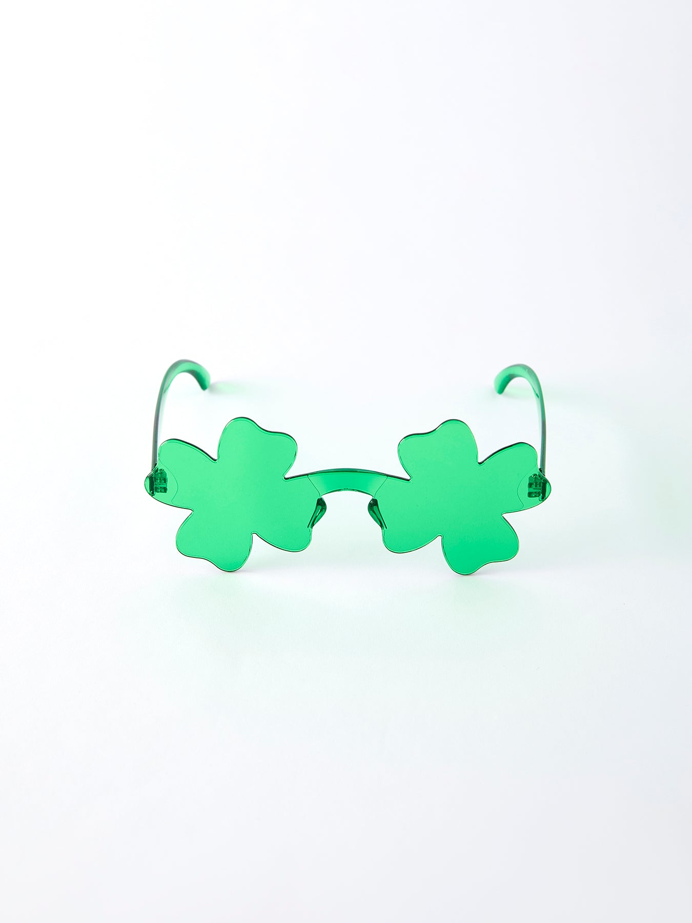 Green Shamrock Shaped Sunglasses For St. Patrick’s Day