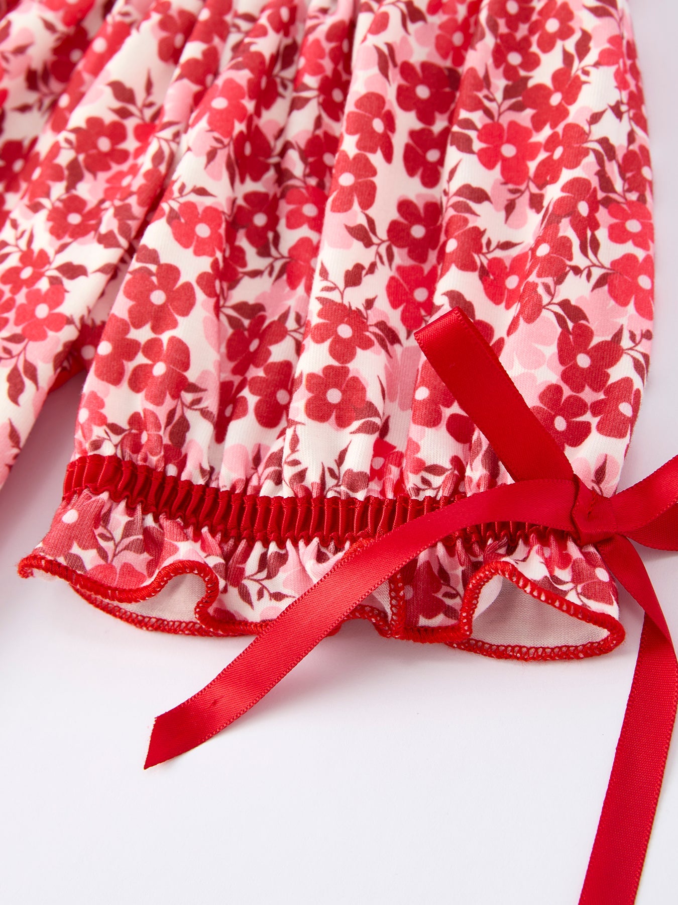 Valentine's Day "be ❤ Mine" Embroidered Floral Girls' Dress