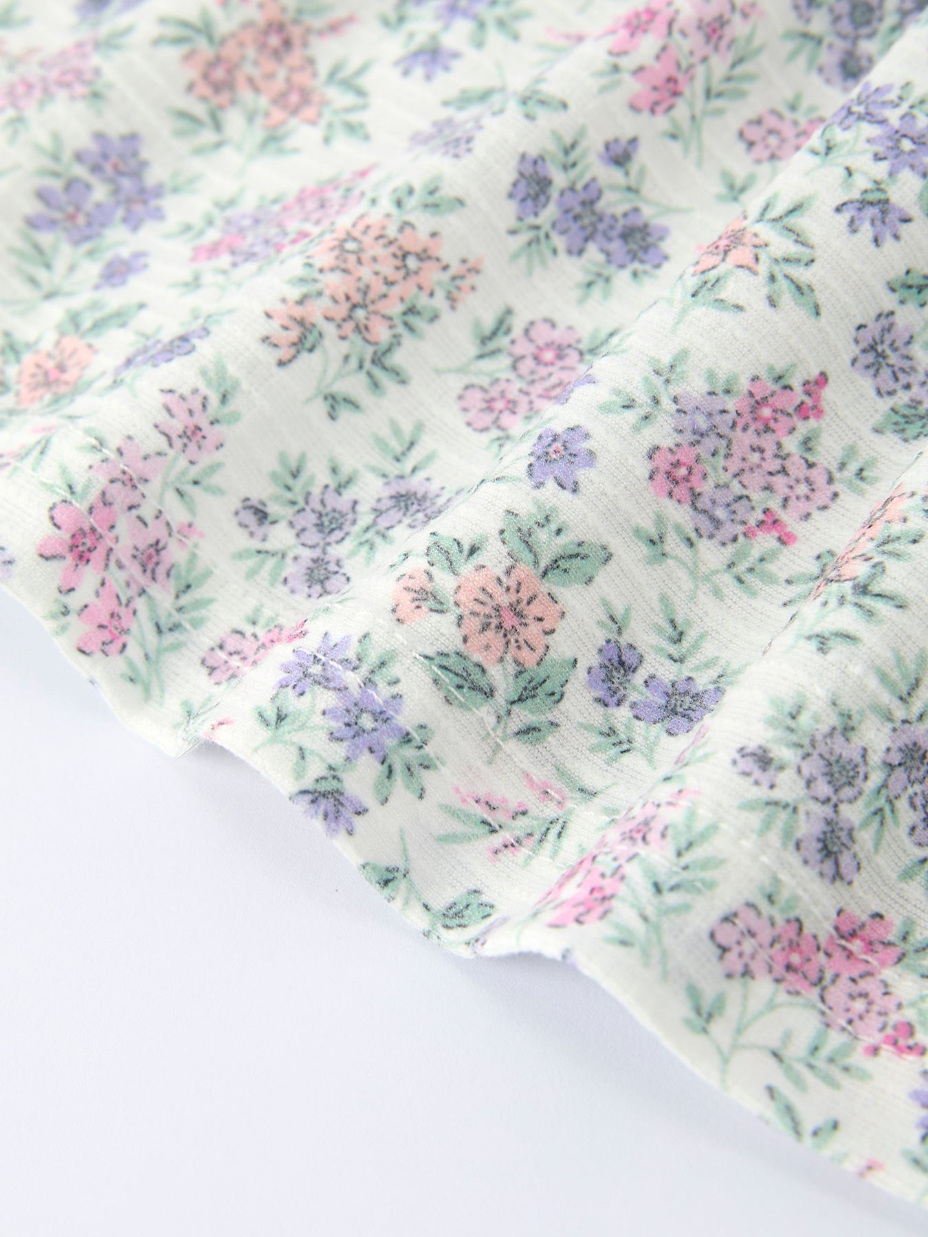 Preorder Purple Floral Smocked Embroidery Baby Girls Bloomers Set